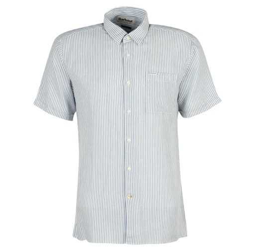 chemise à manches courtes rayée