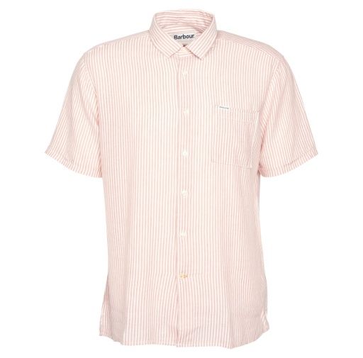 chemise à manches courtes rayée
