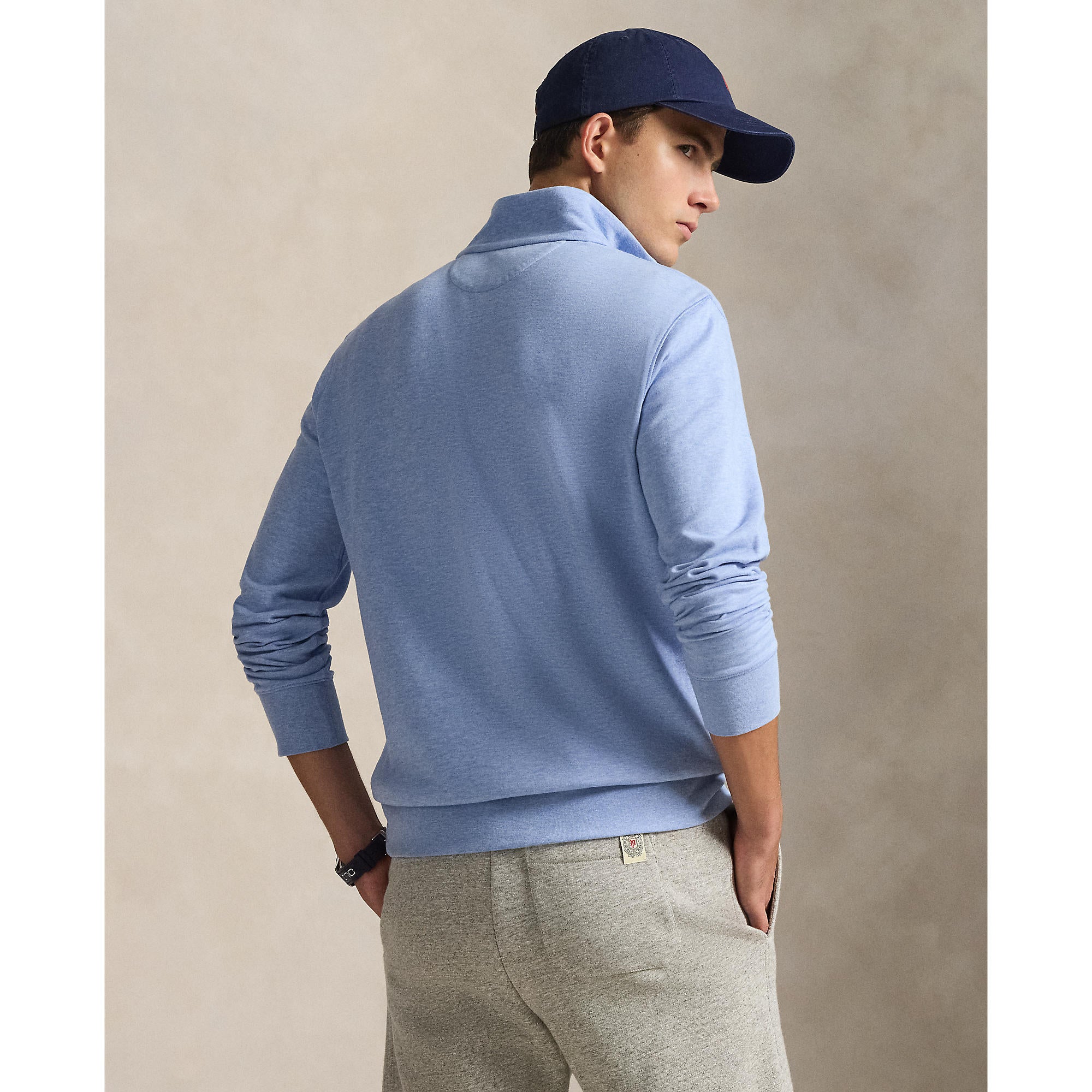 Pull en coton quart de zip