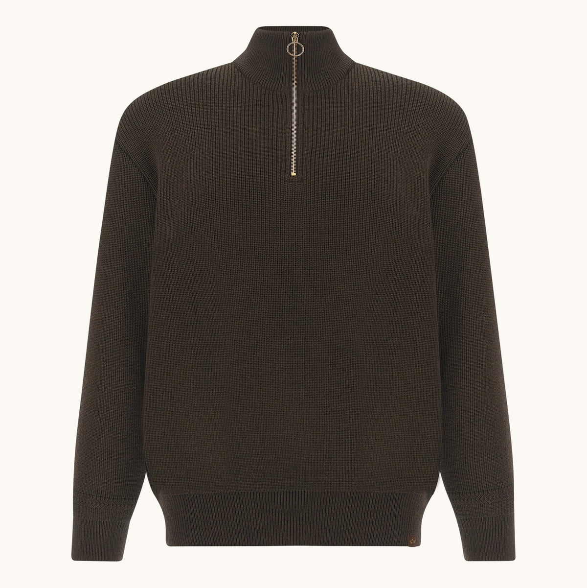 Pull demi-zip Tech Wool noir