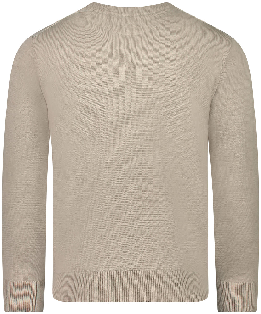 Pull de coton et lin beige