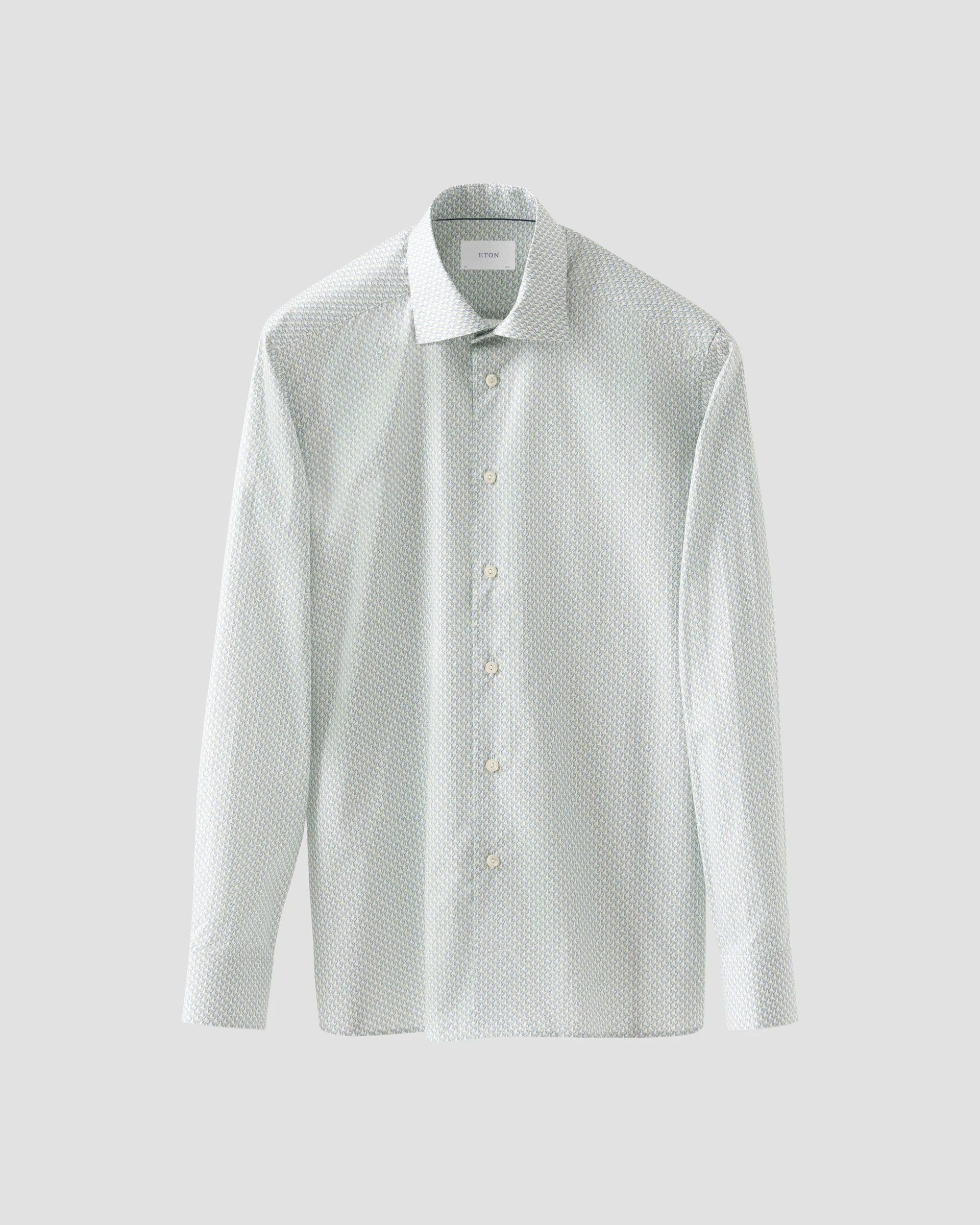 Chemise vert à motifs