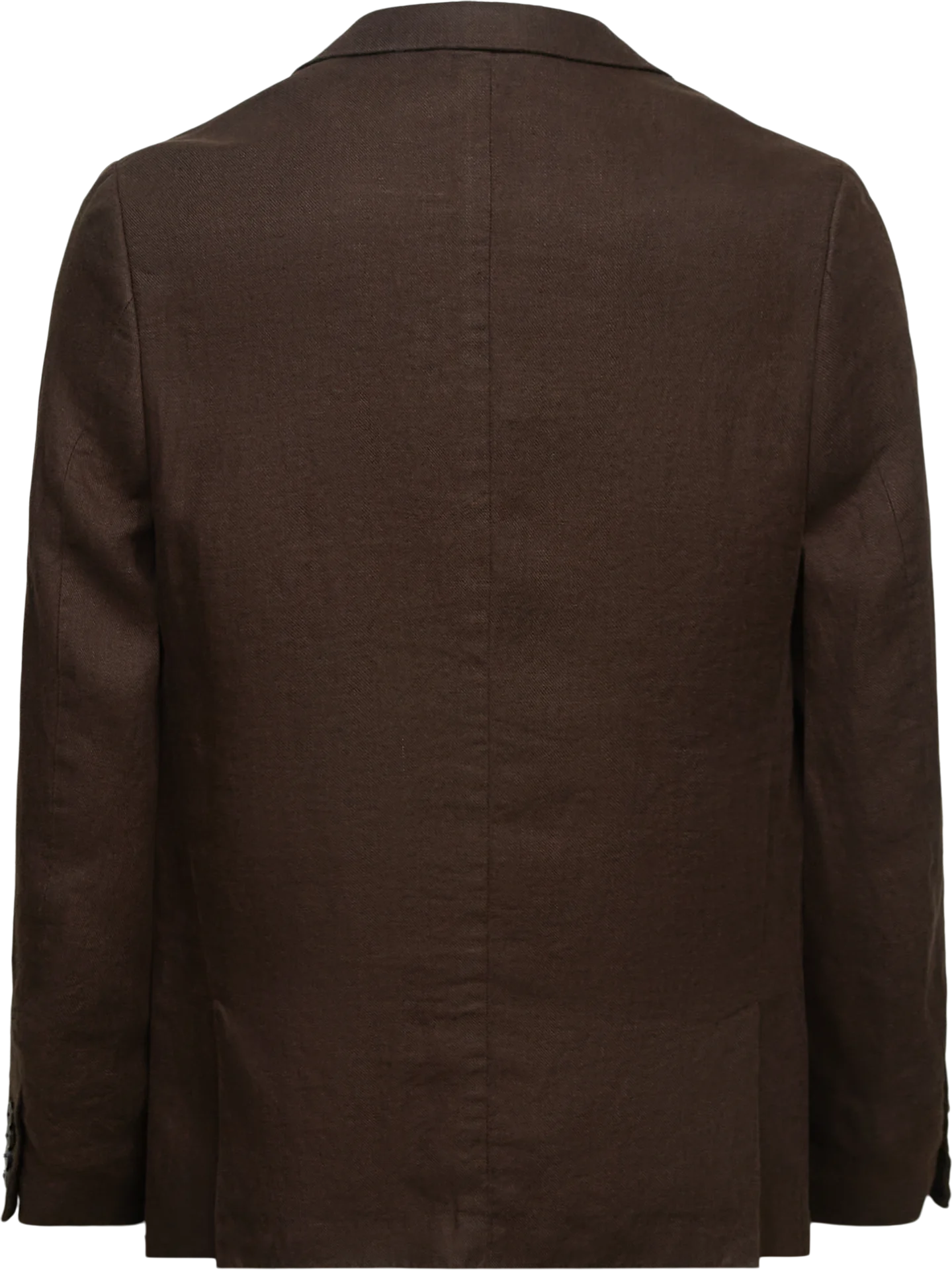 Veston de lin brun chocolat