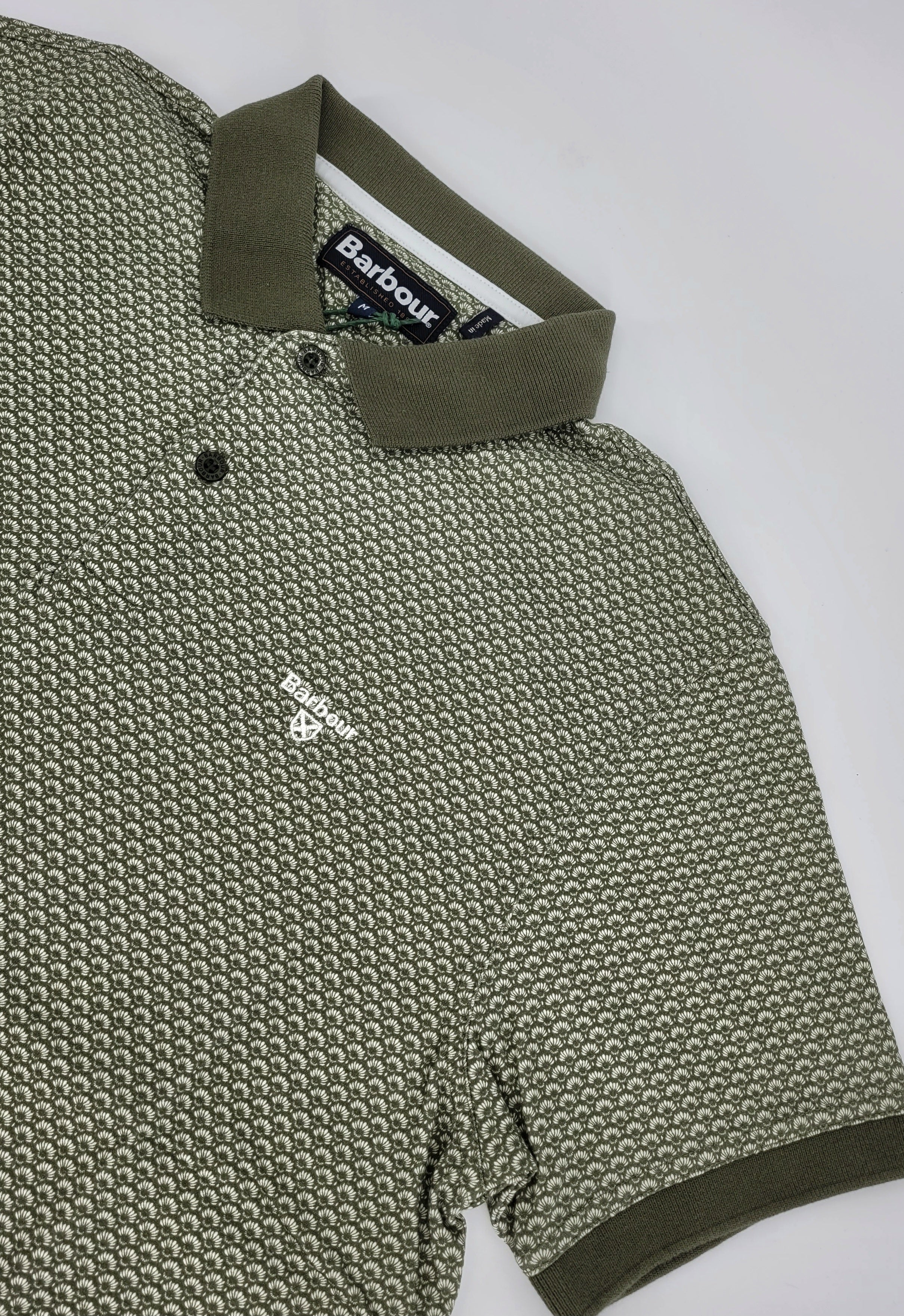 Polo de coton mercerisé vert