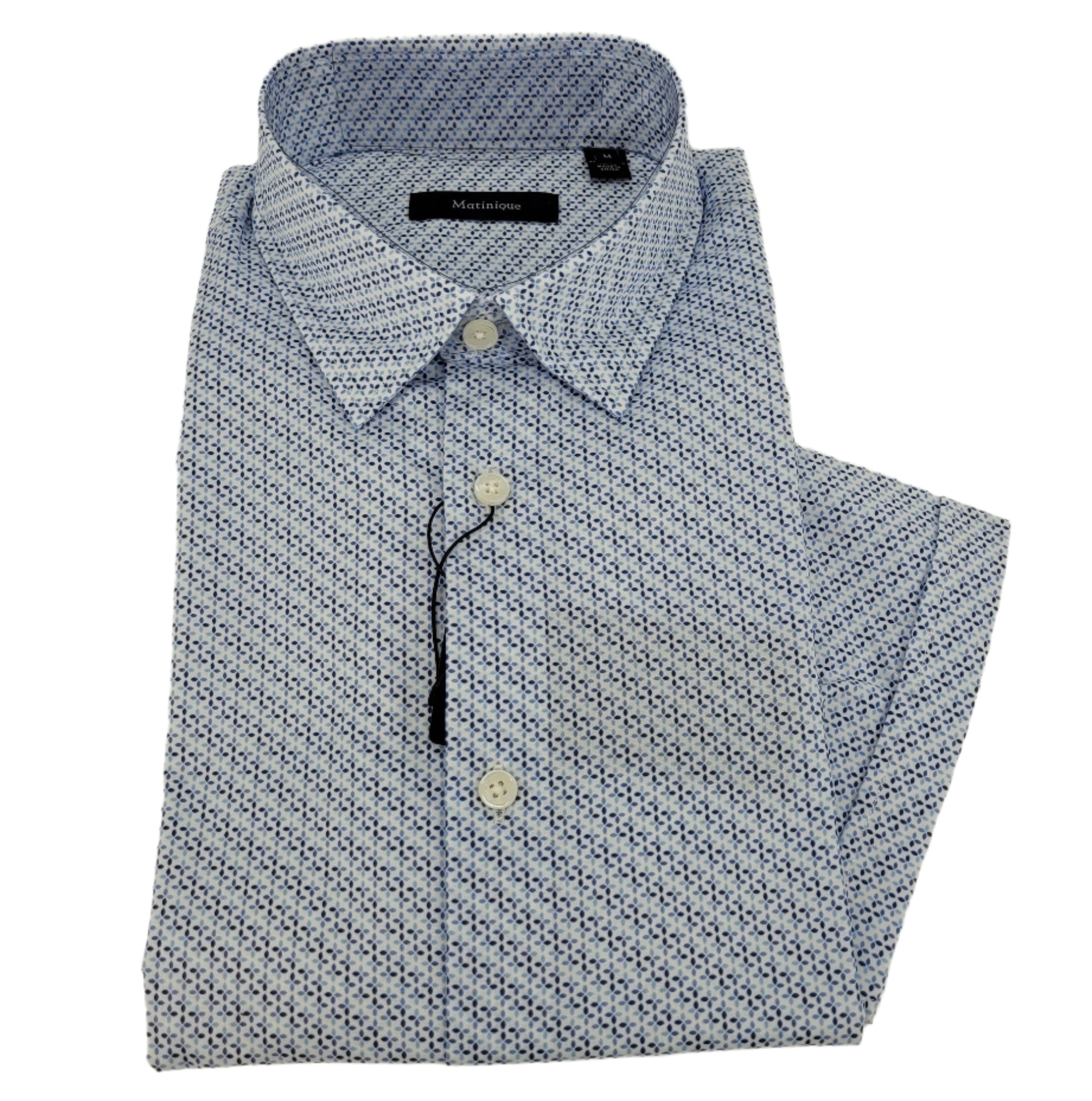 Chemise à manches courtes petits motifs
