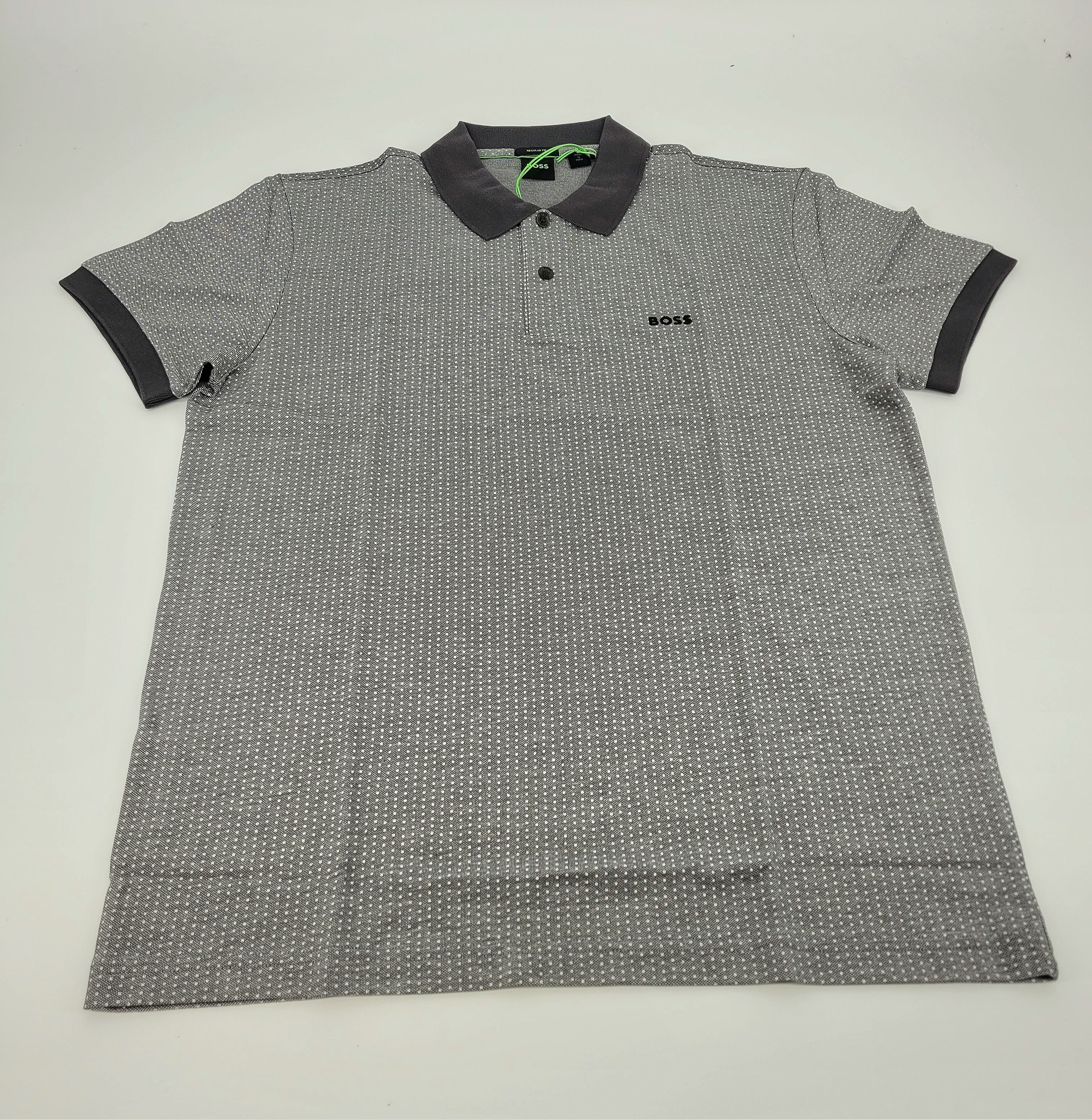 Polo texturé gris