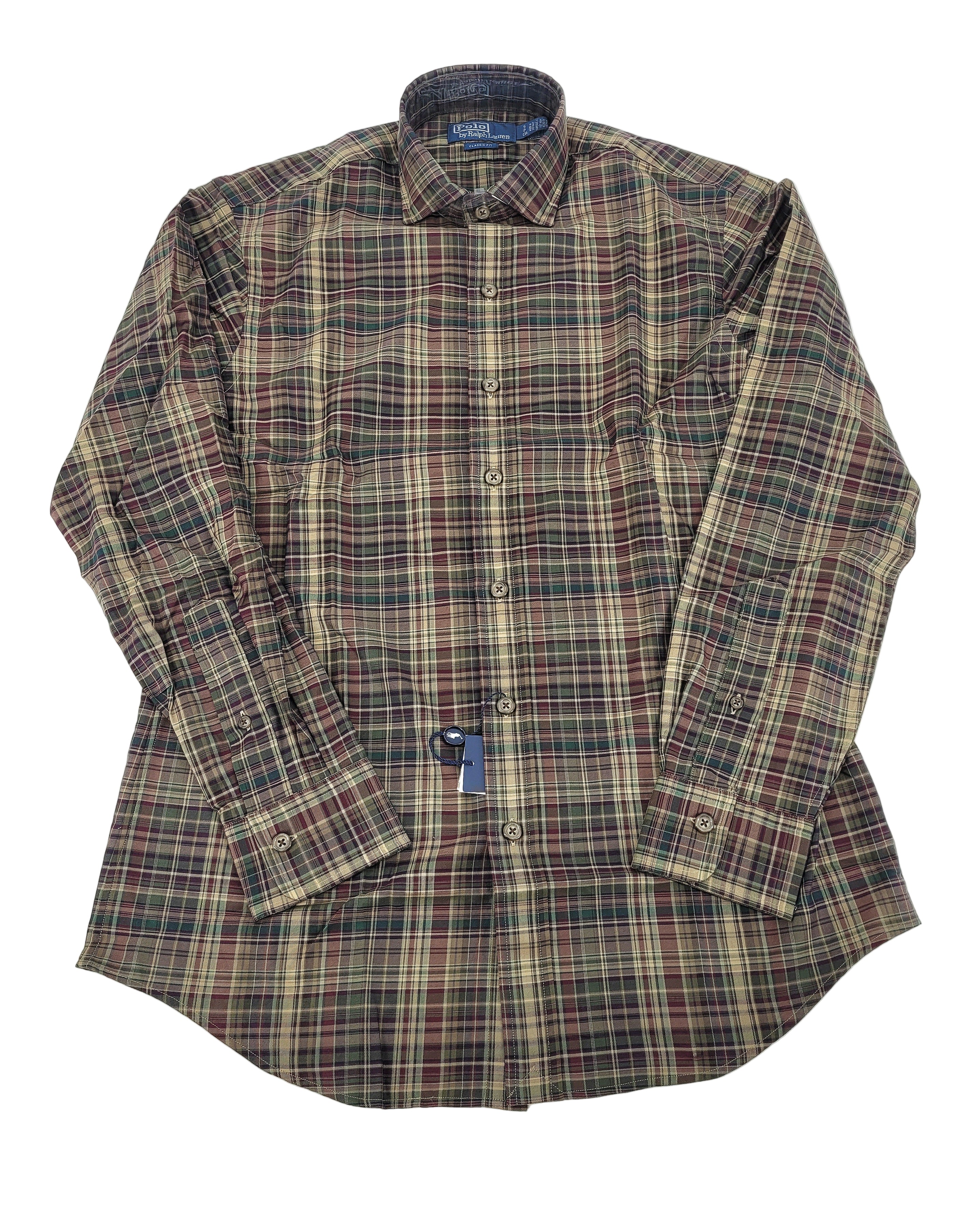 Chemise à carreaux en coton