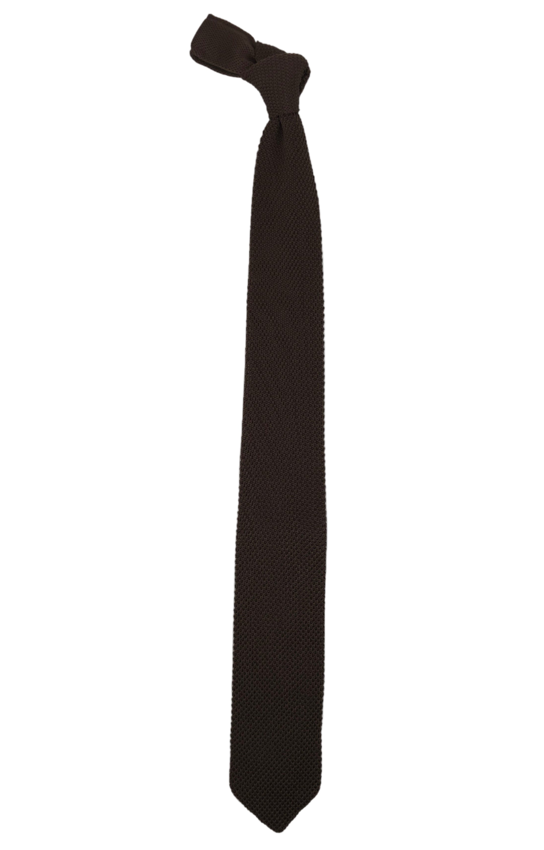 Cravate tricotée (Knit Tie) brun