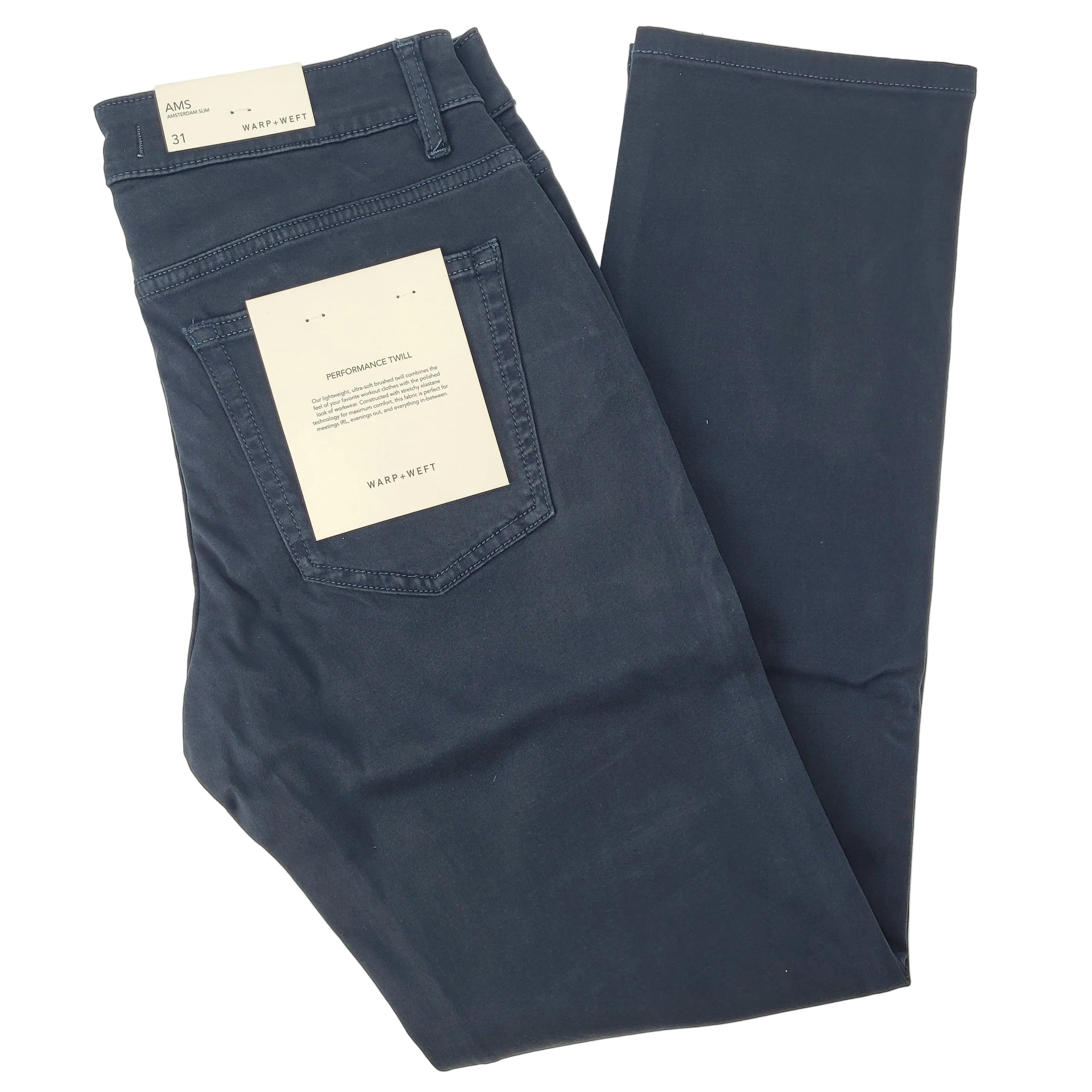 Jeans marine foncé ajusté extensible