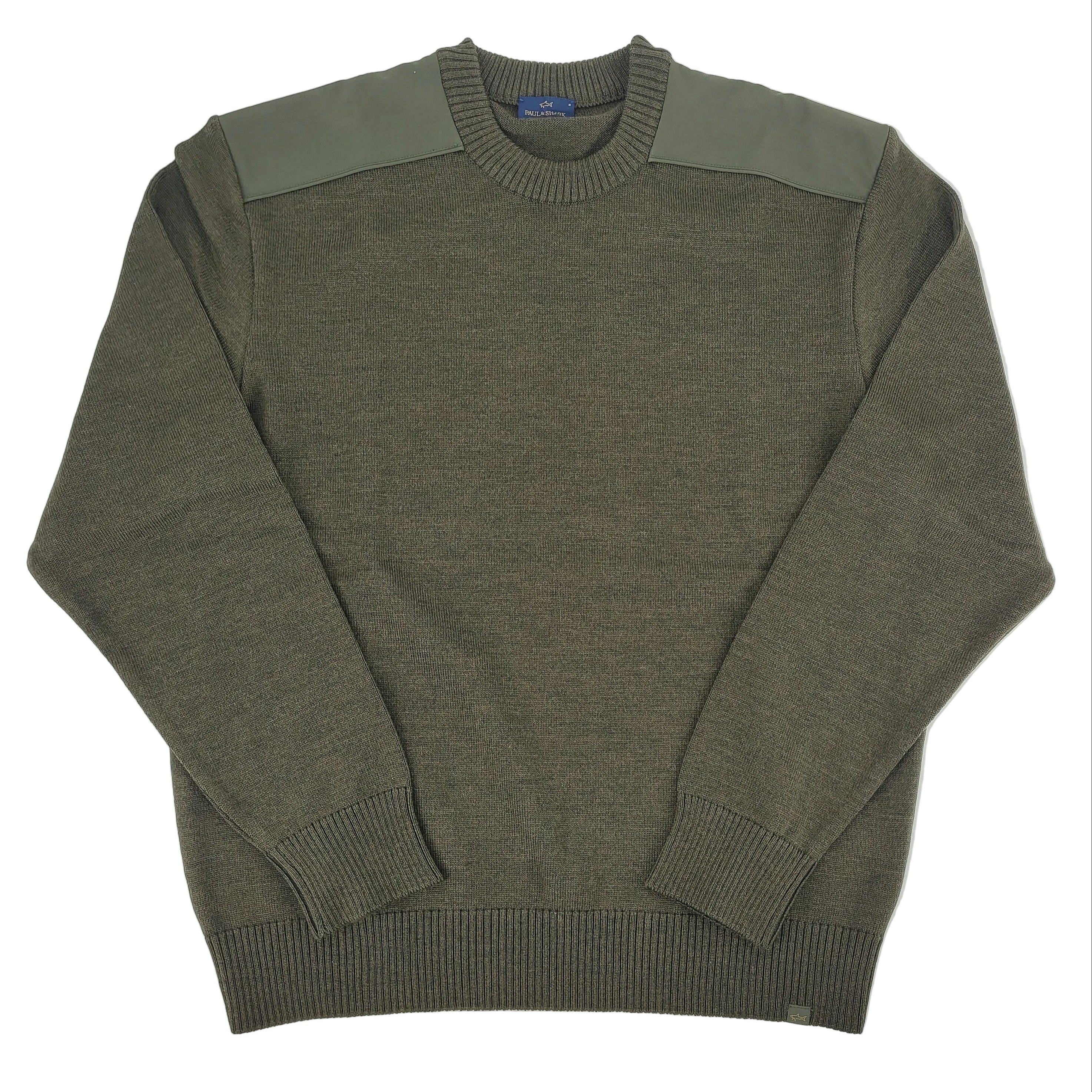 Chandail italien en laine vierge vert