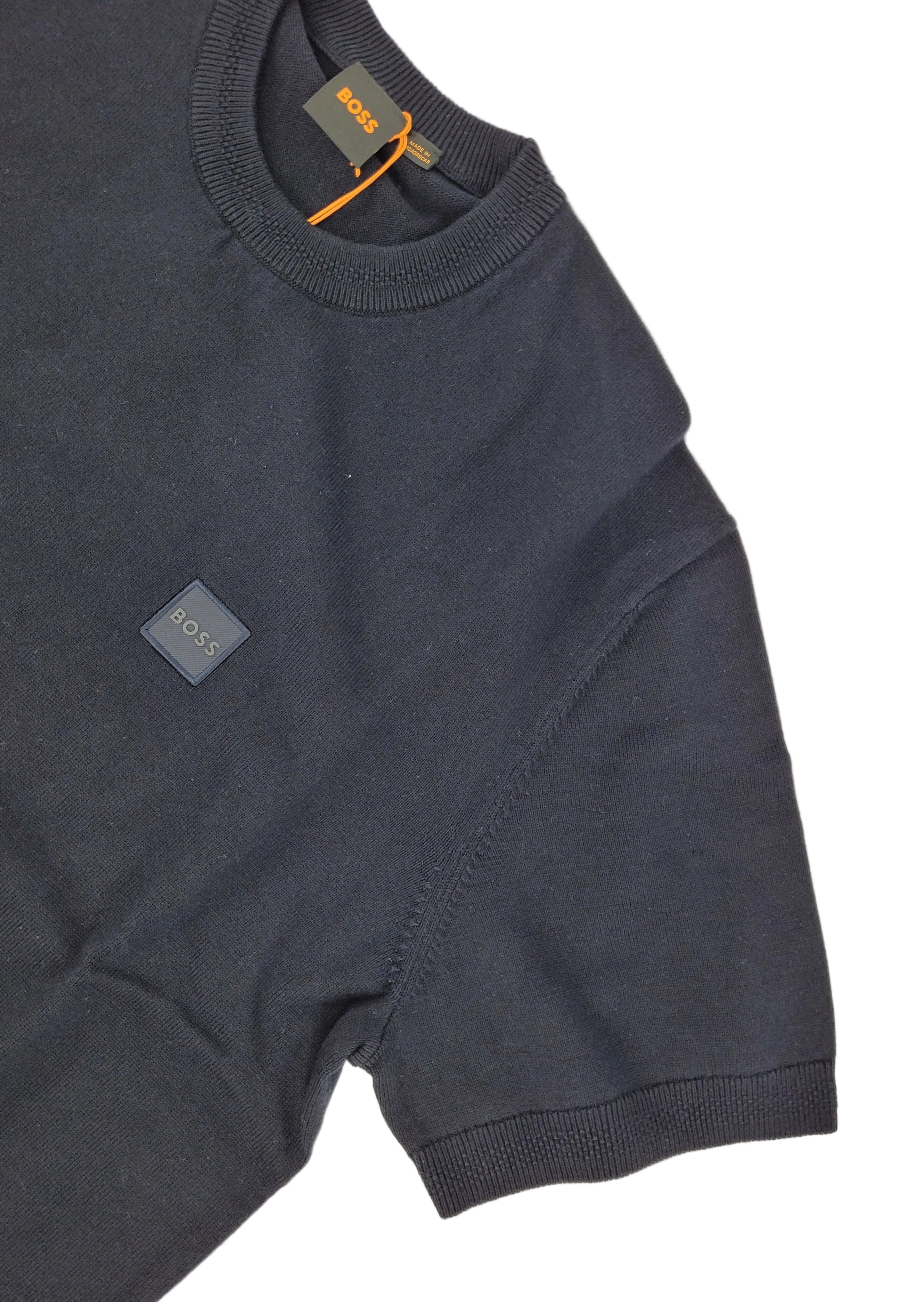 T-shirt en coton et cachemire BOSS