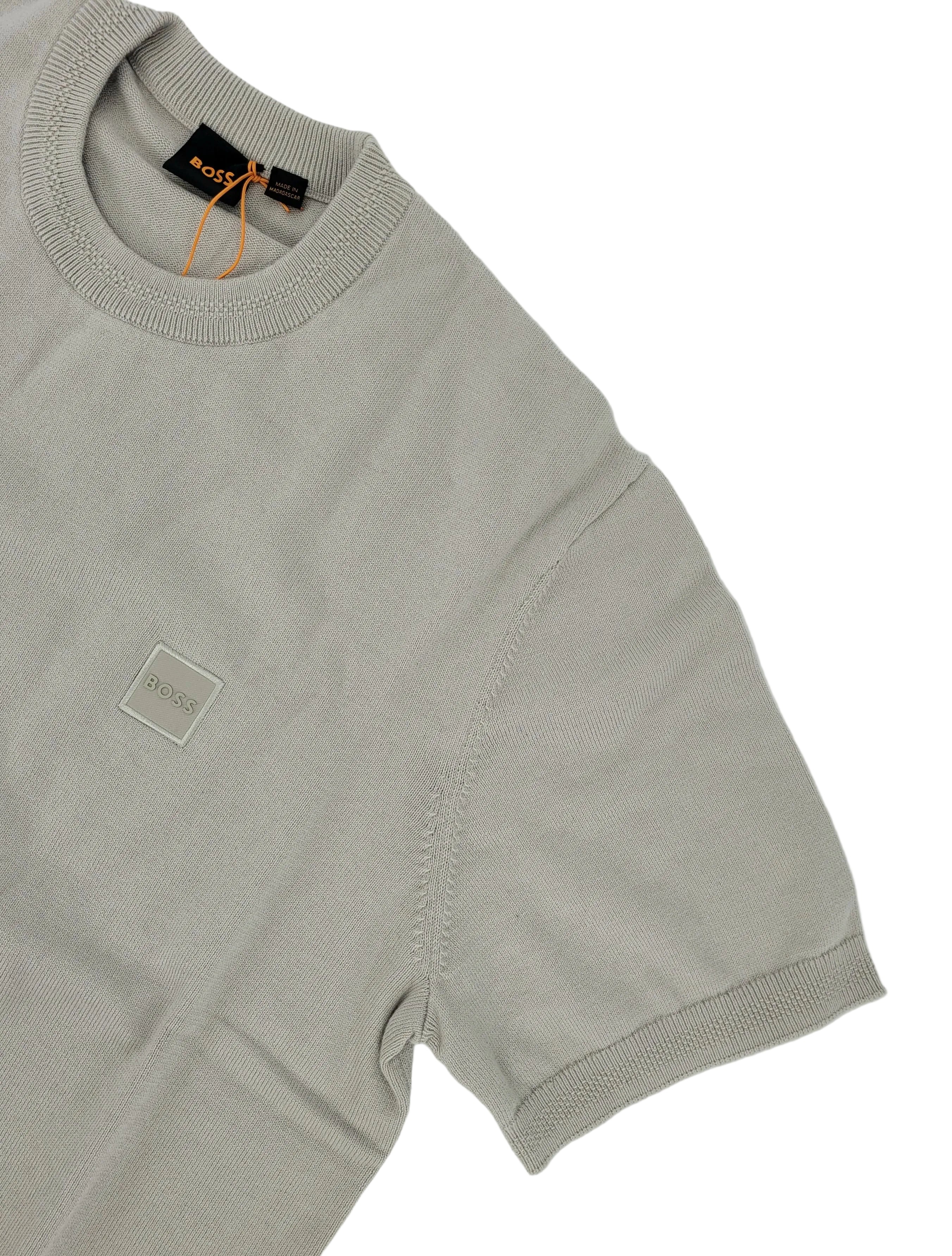 T-shirt en coton et cachemire BOSS