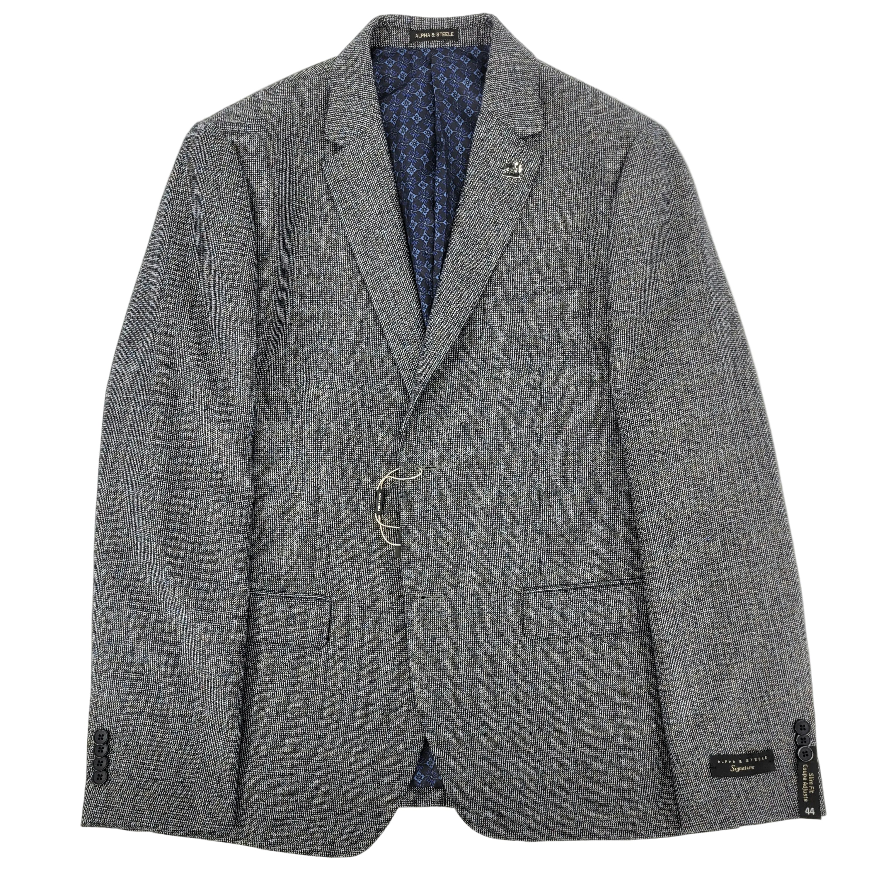 Veston de tweed marine