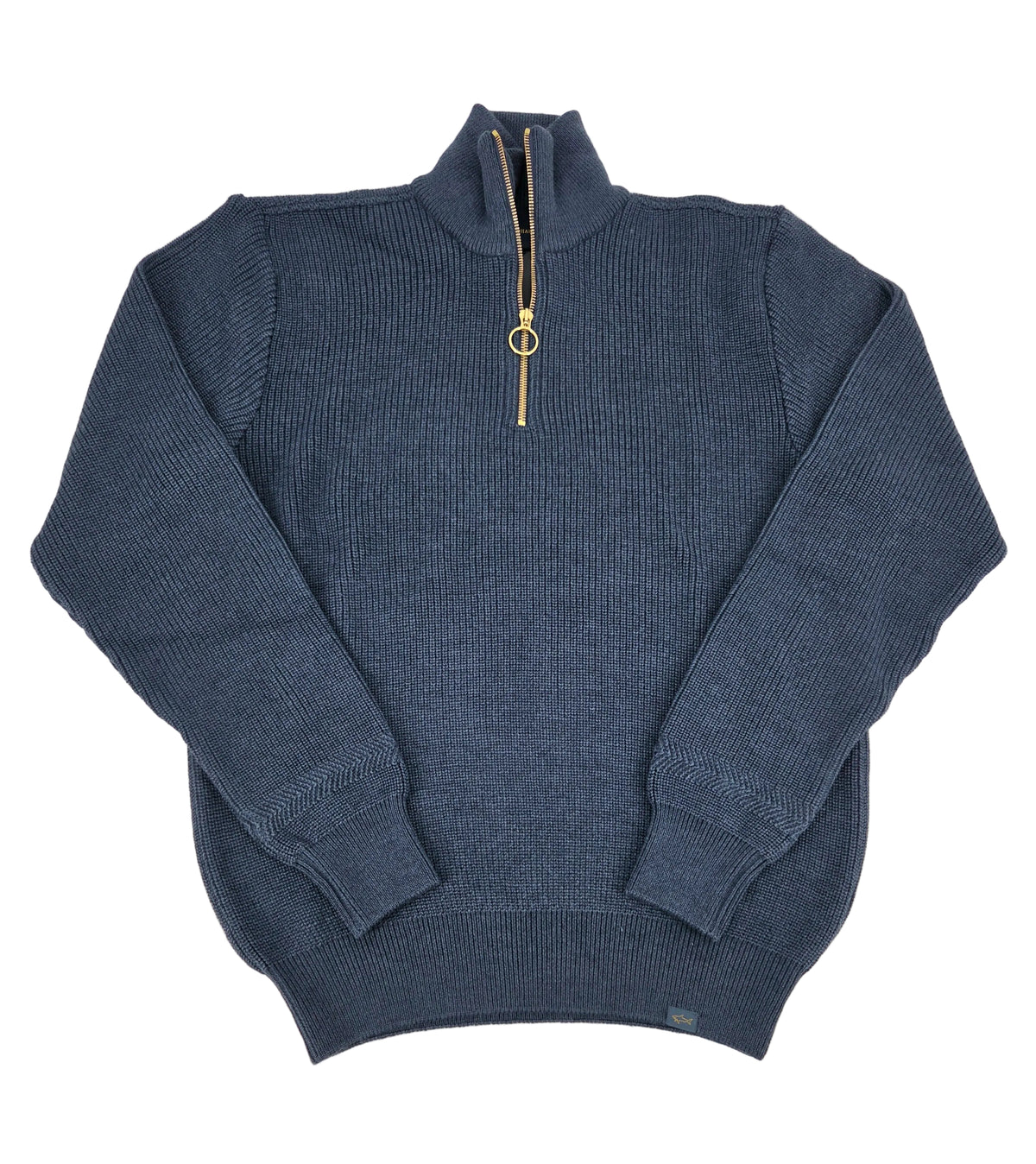 Pull demi-zip Tech Wool marine