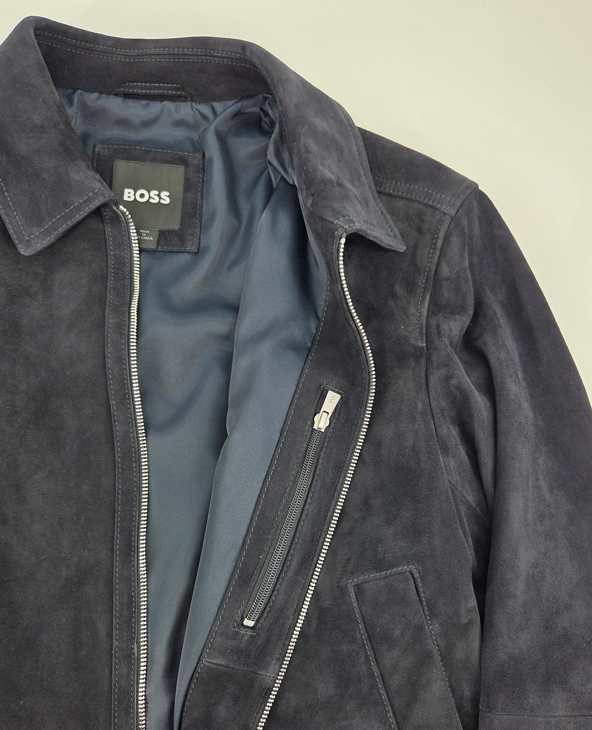 Veste en suède de chèvre par BOSS