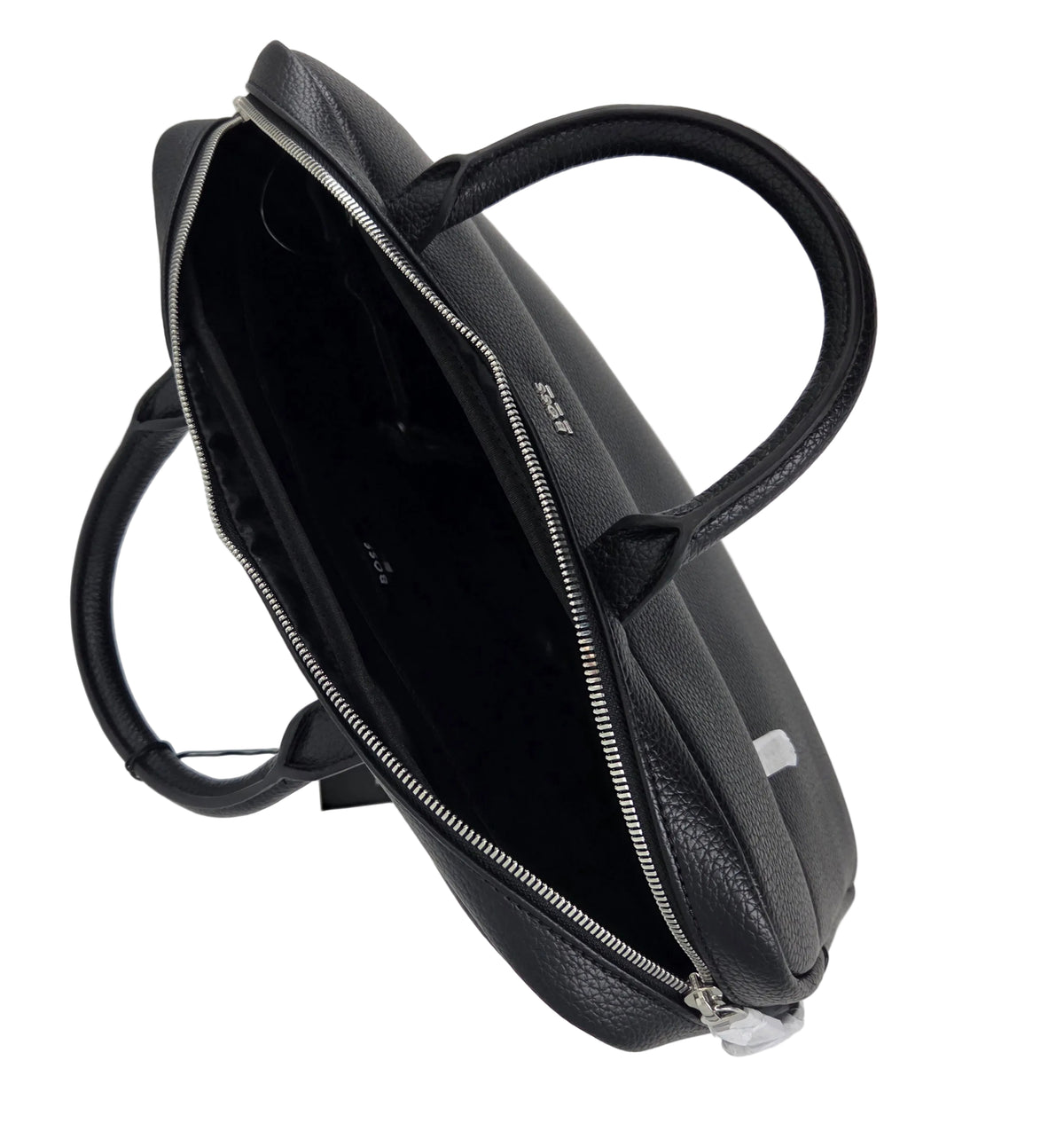Sac porte documents en cuir noir