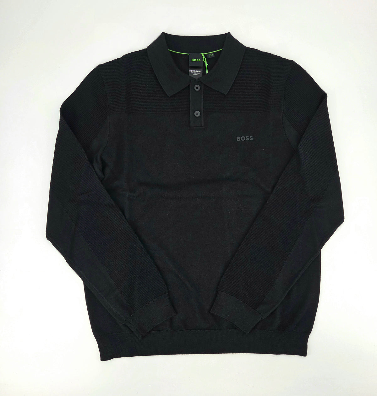 Polo manches longues momentum X noir