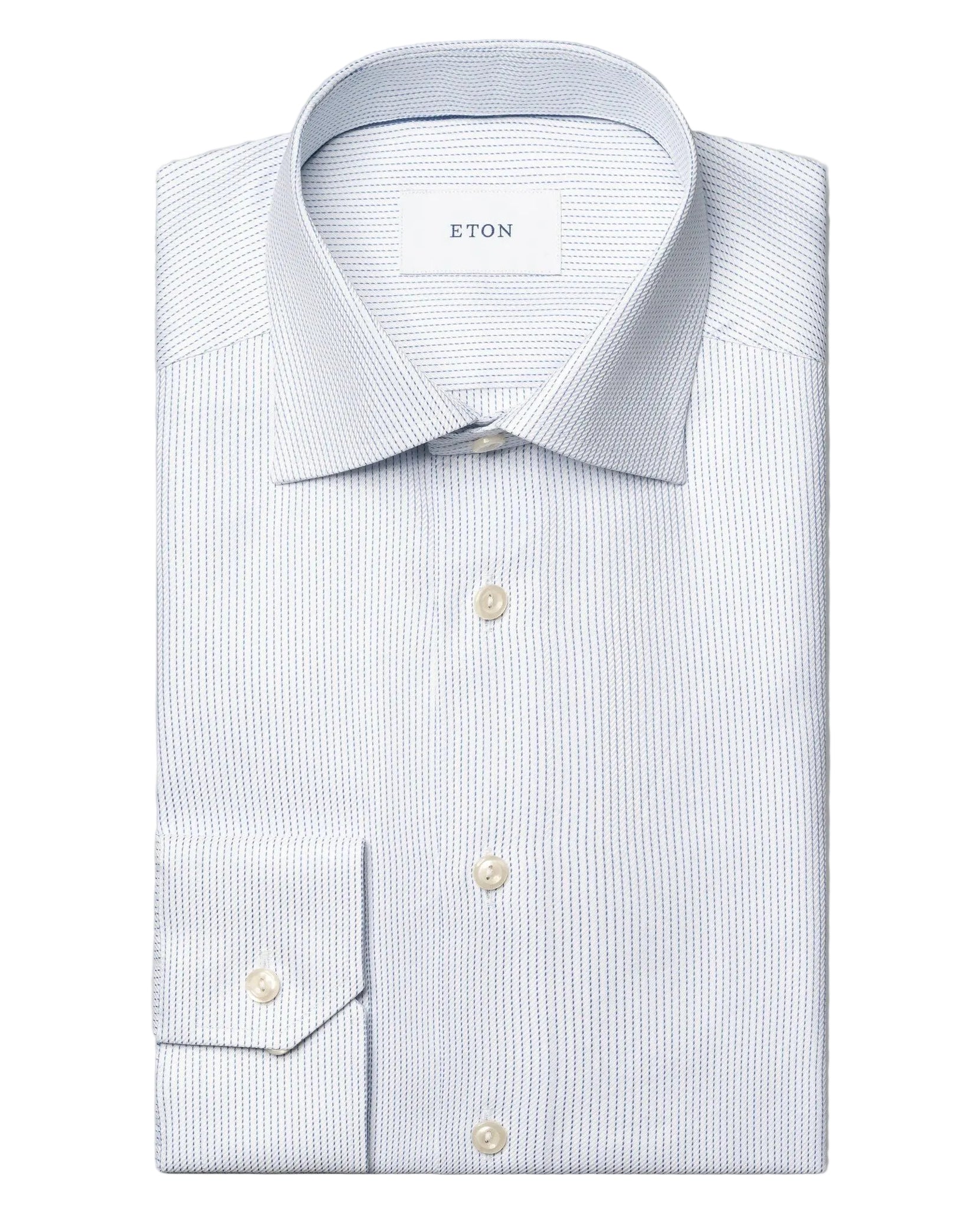 Chemise bleu à motifs discrets