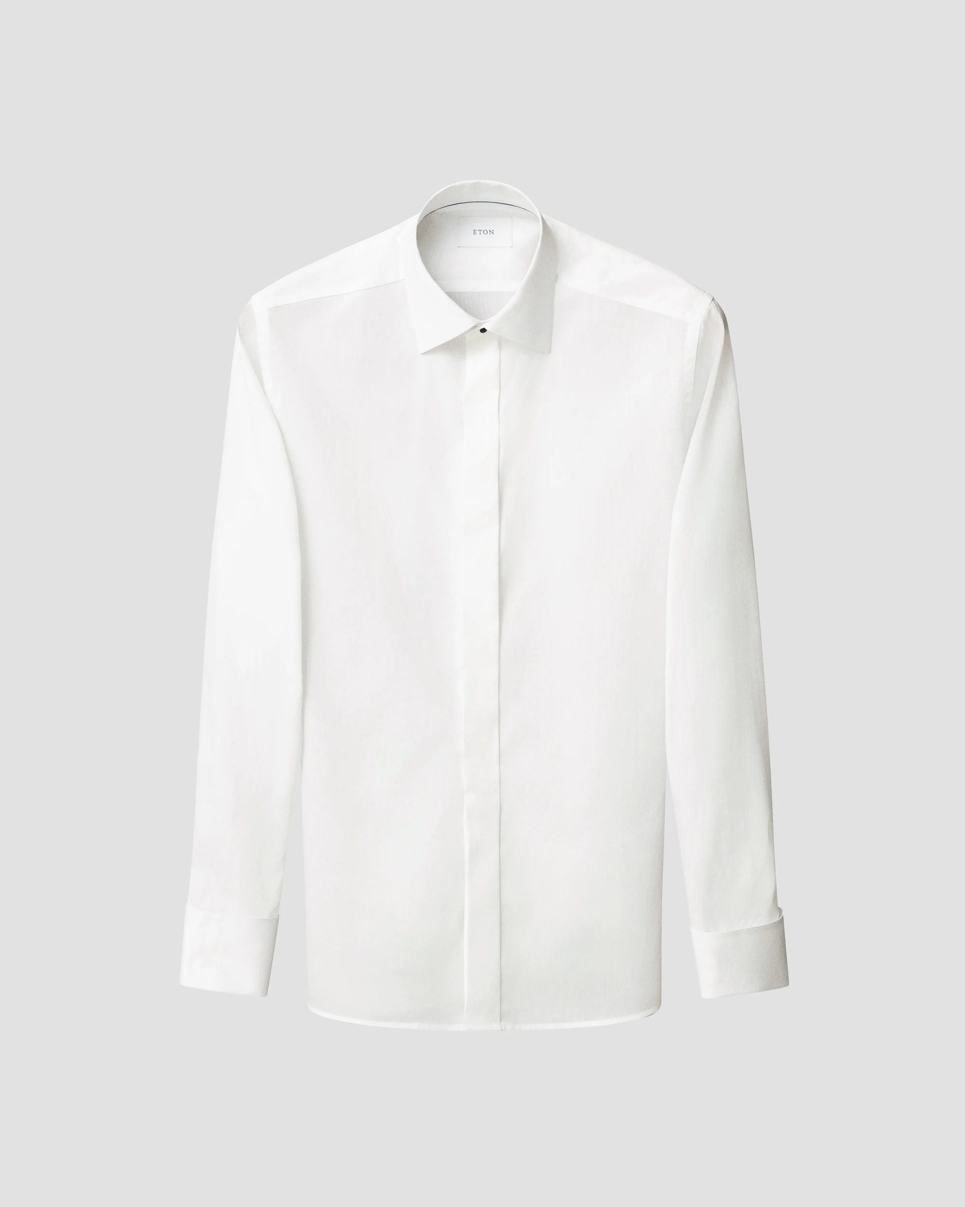 Chemise blanche avec boutons contraste beige