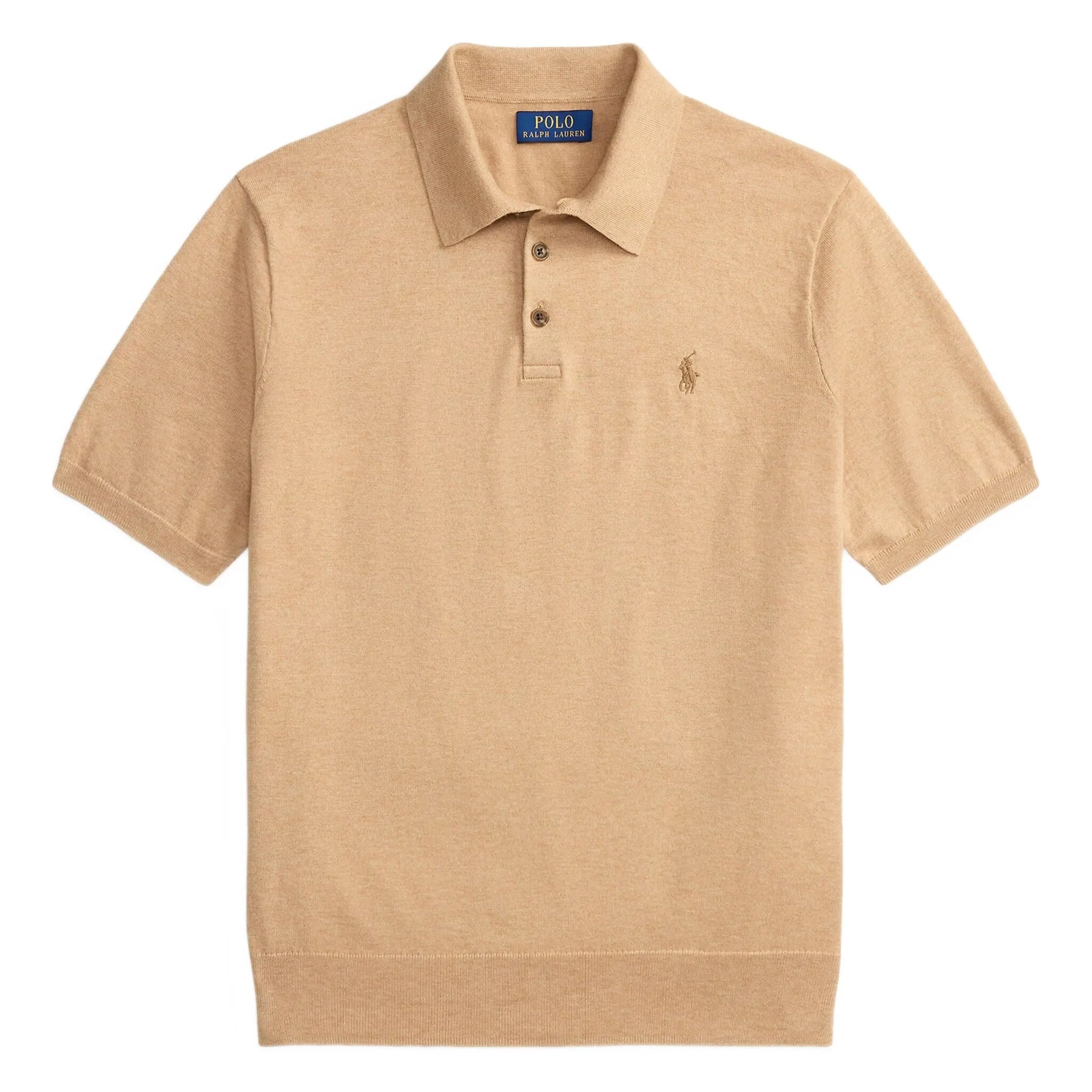 Polo de tricot beige