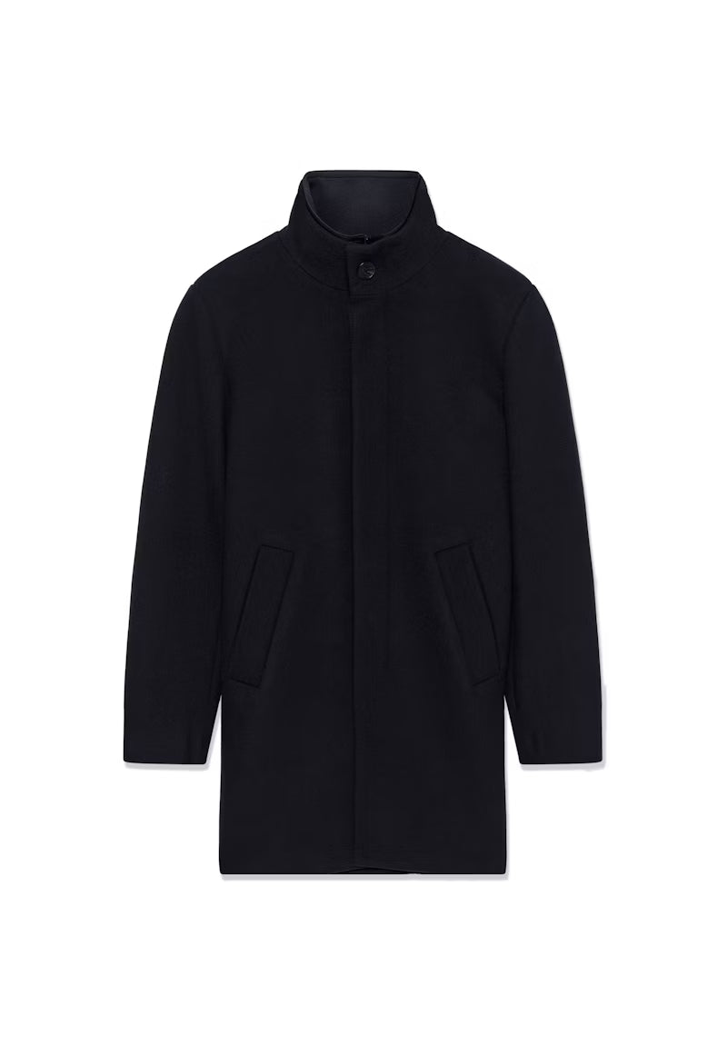 Manteau de laine Harvey marine