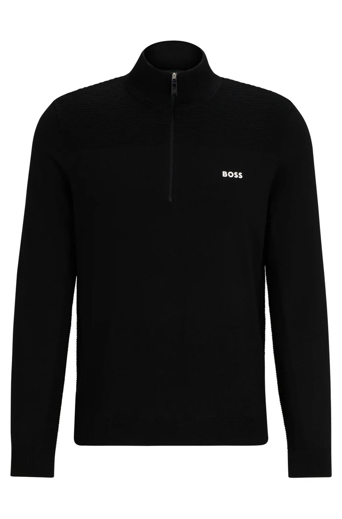 Pull de coton avec fermeture éclaire