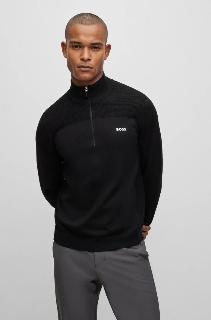 Pull de coton avec fermeture éclaire