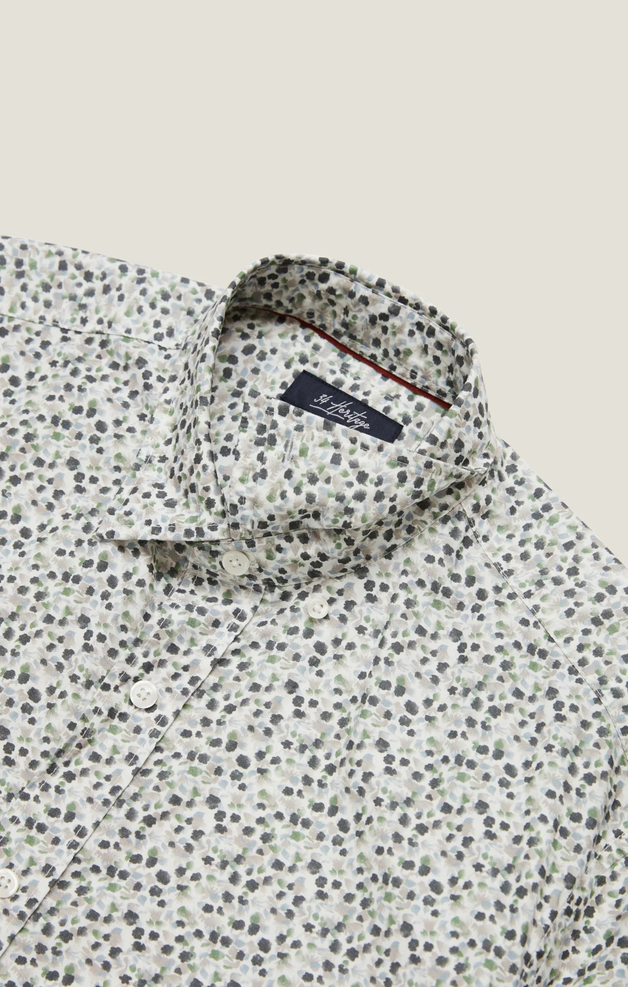 Chemise à manches courtes fleurie