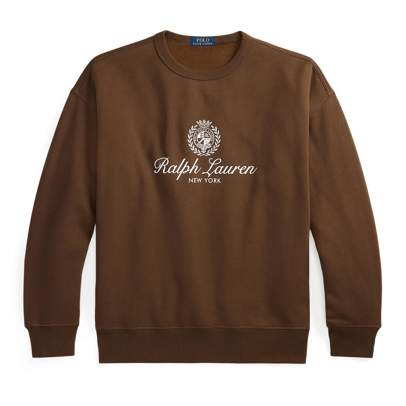 Chandail molleton logo RL brun
