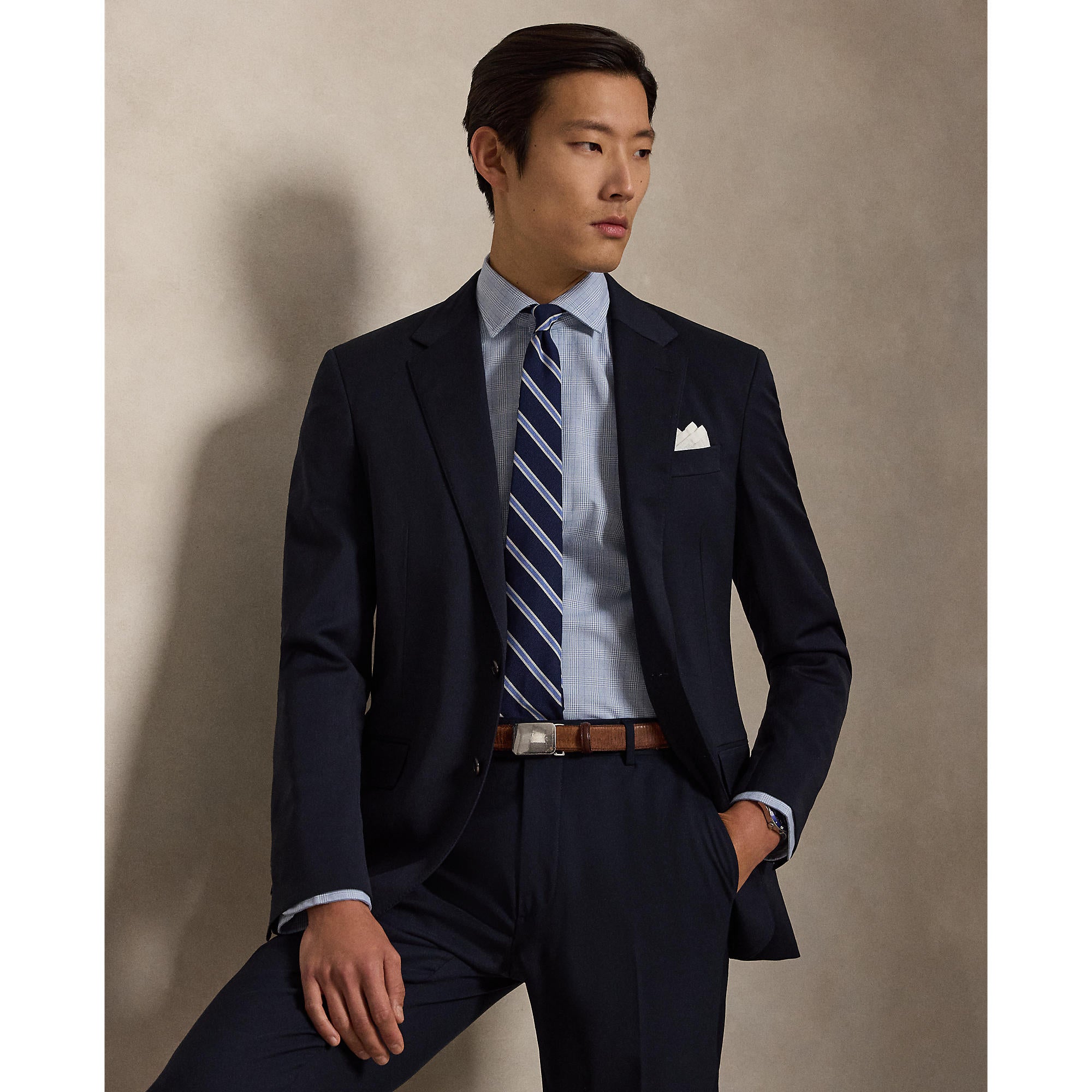 Chemise popeline à carreaux Glen Classic Fit