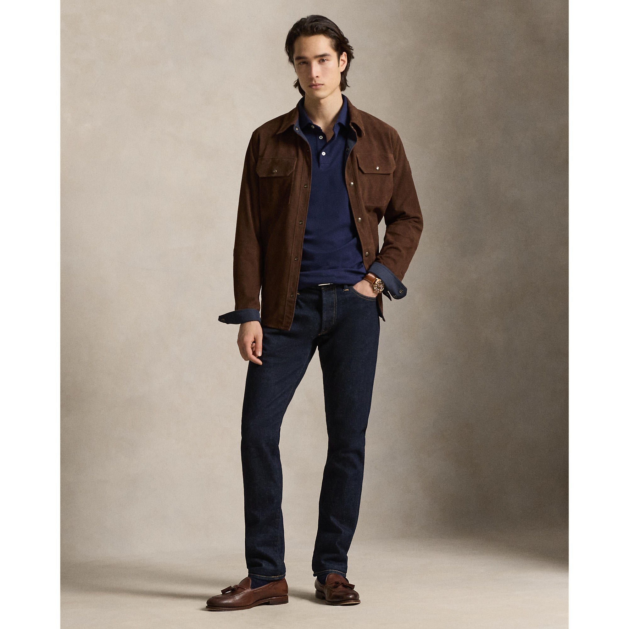 Polo Soft Cotton Classic Fit marine