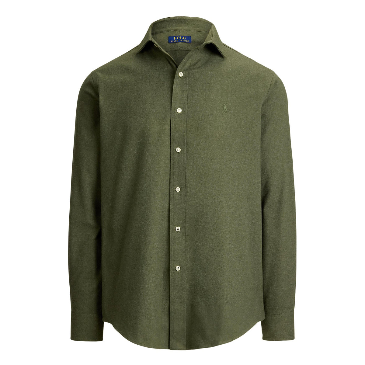 Chemise en flanelle de coton verte