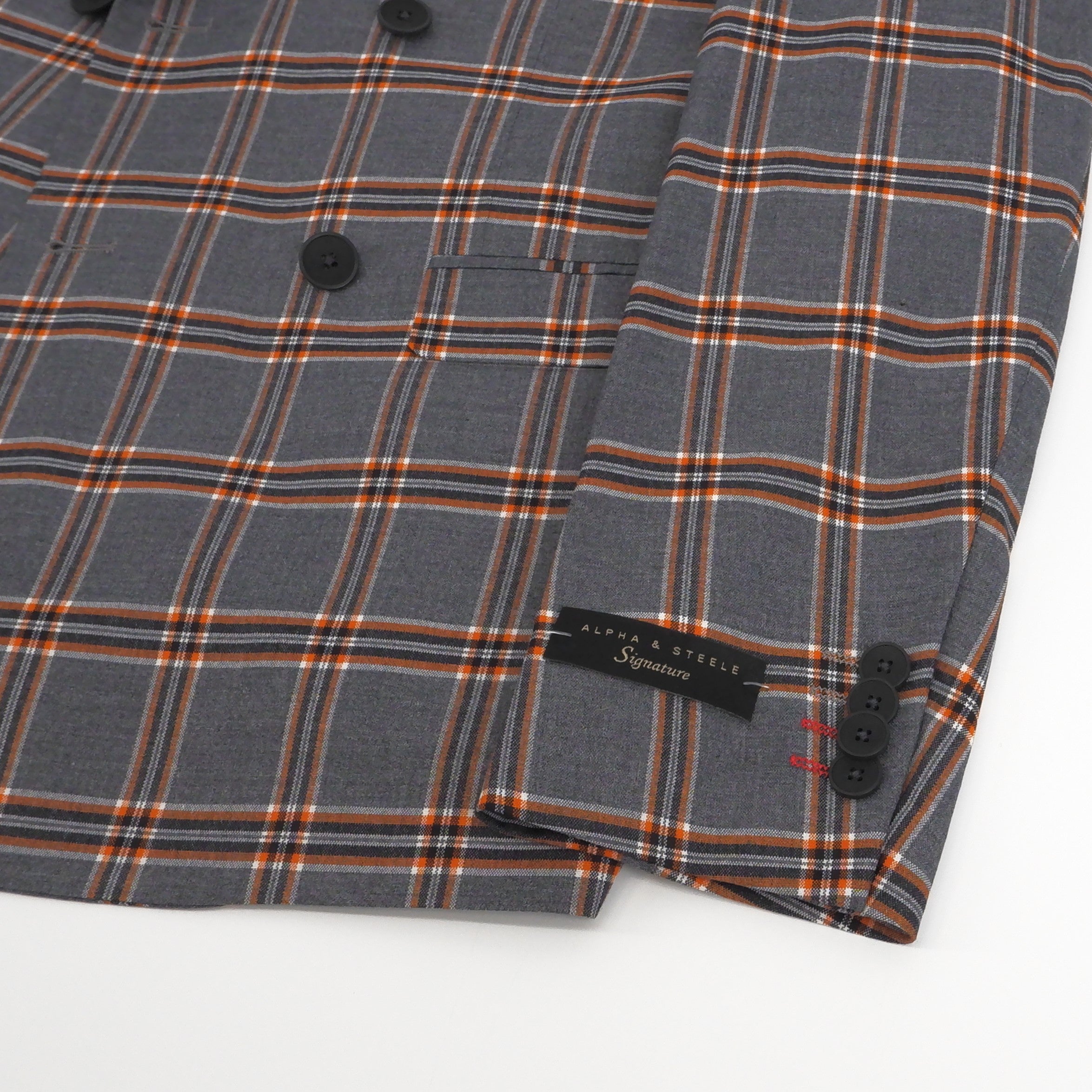 Veston croisé double-breasted gris