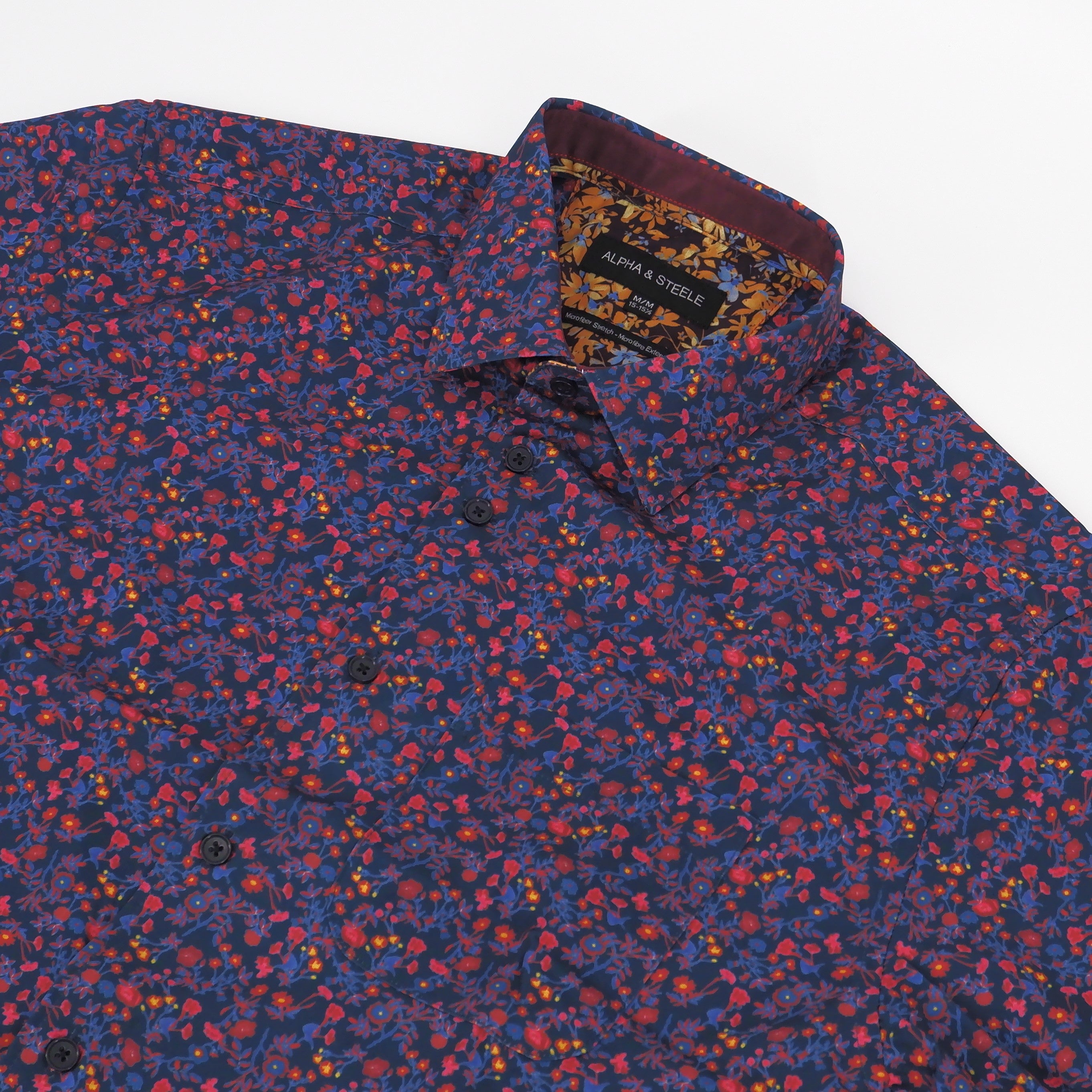 Chemise extensible à motifs bourgogne