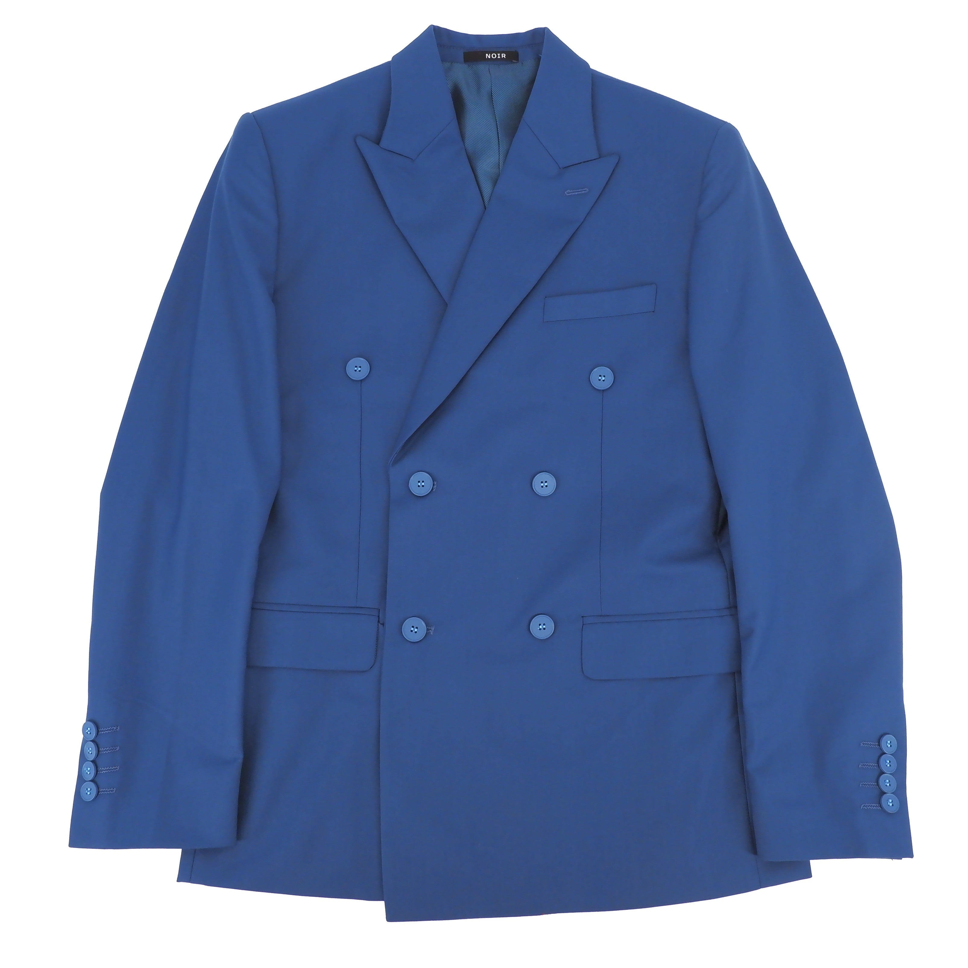 Complet l'Essentiel croisé double-breasted bleu teal