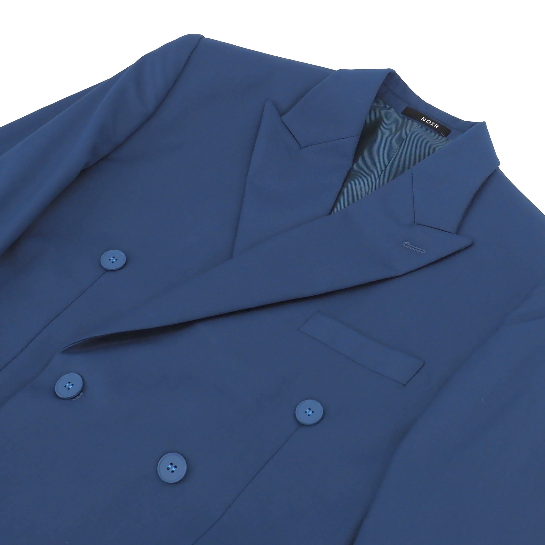 Complet l'Essentiel croisé double-breasted bleu teal