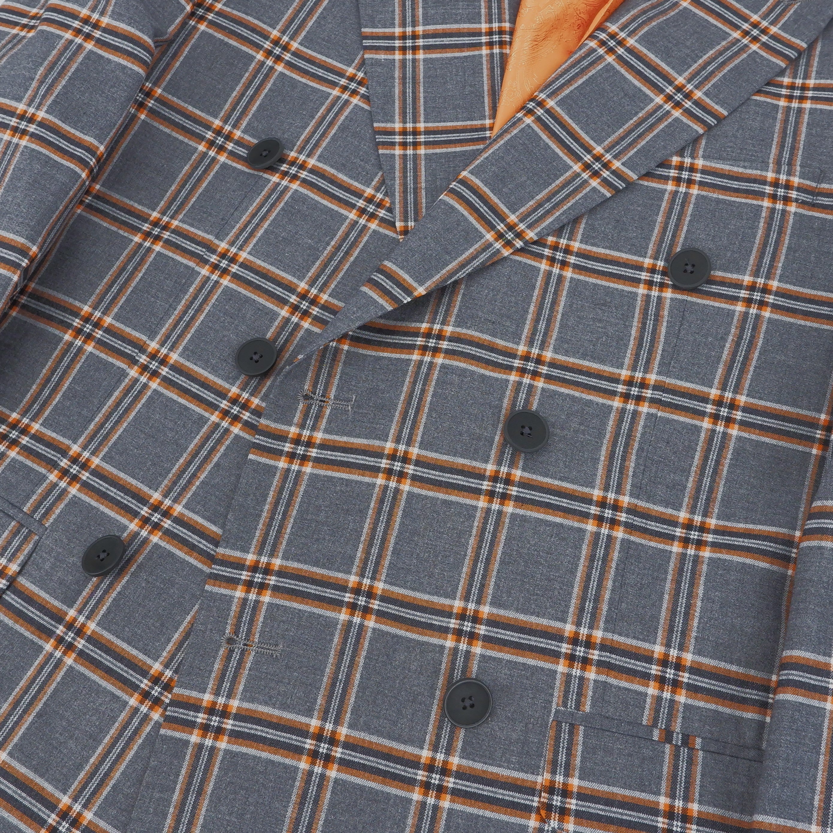Veston croisé double-breasted gris