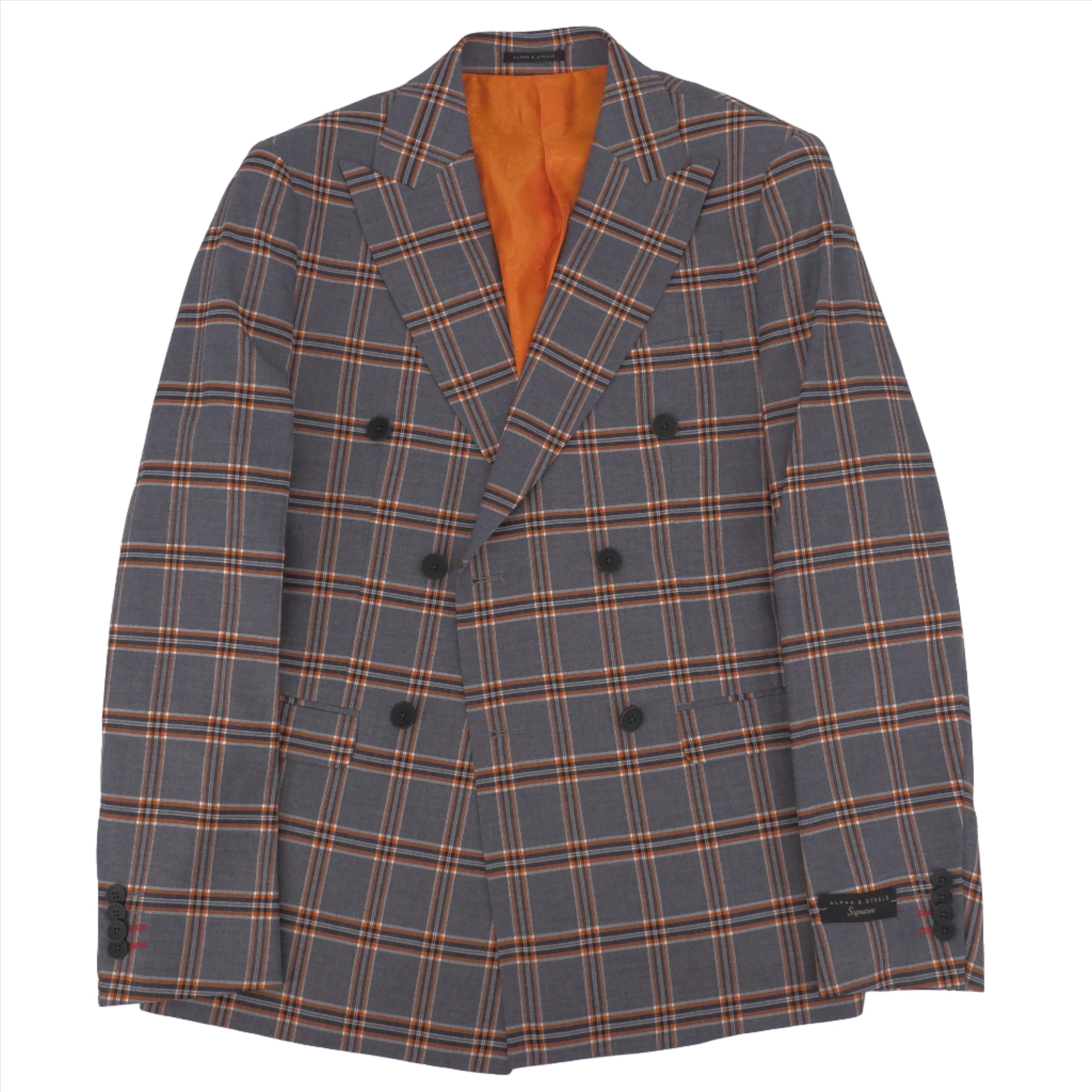 Veston croisé double-breasted gris