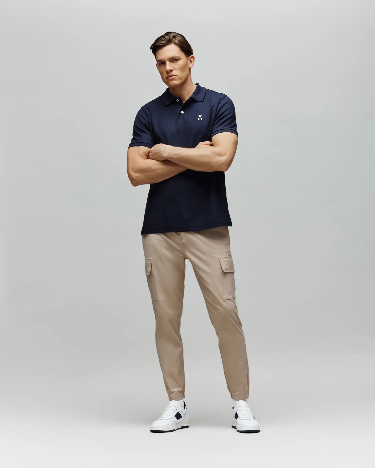 Polo en piqué classique marine