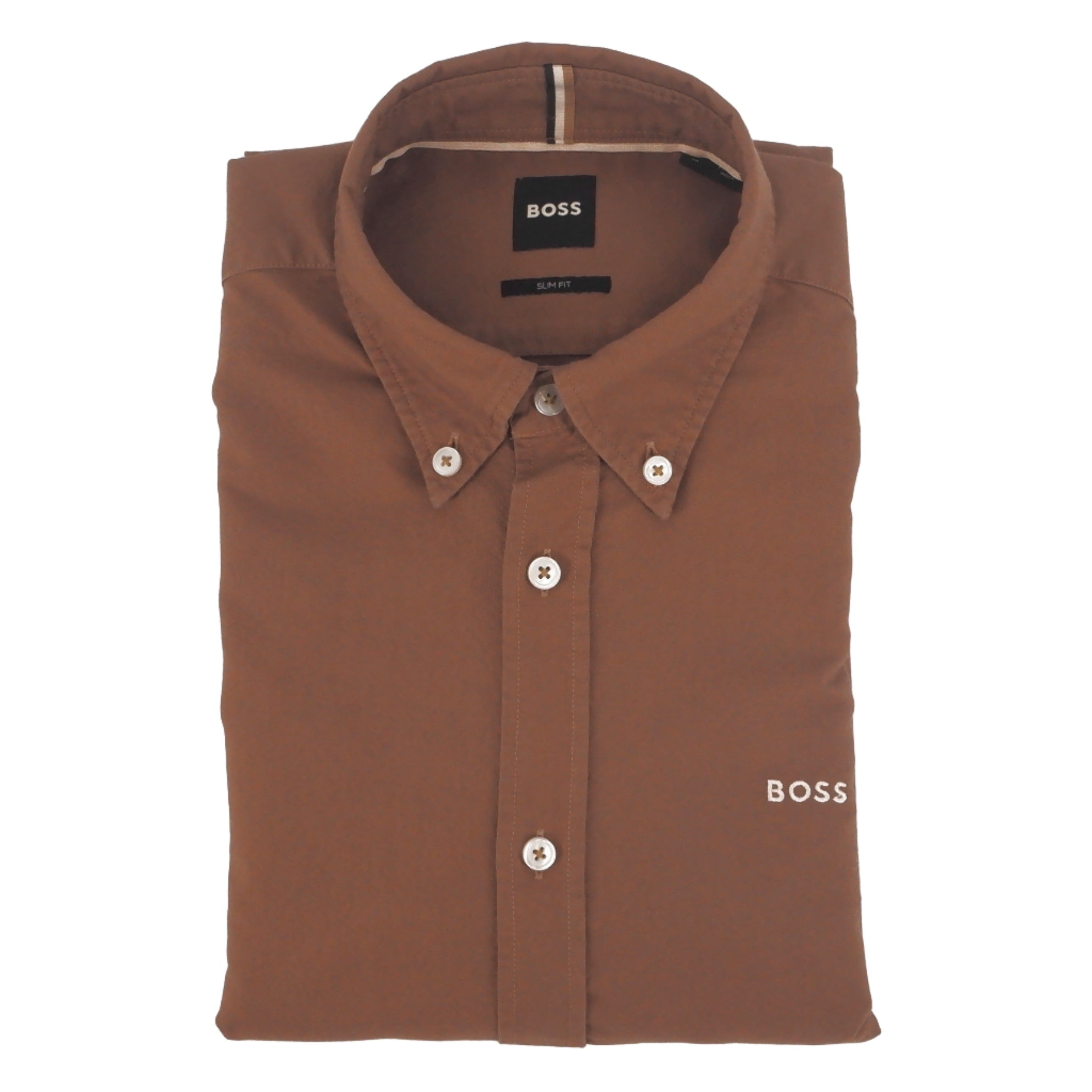 Chemise oxford avec logo contrasté BOSS