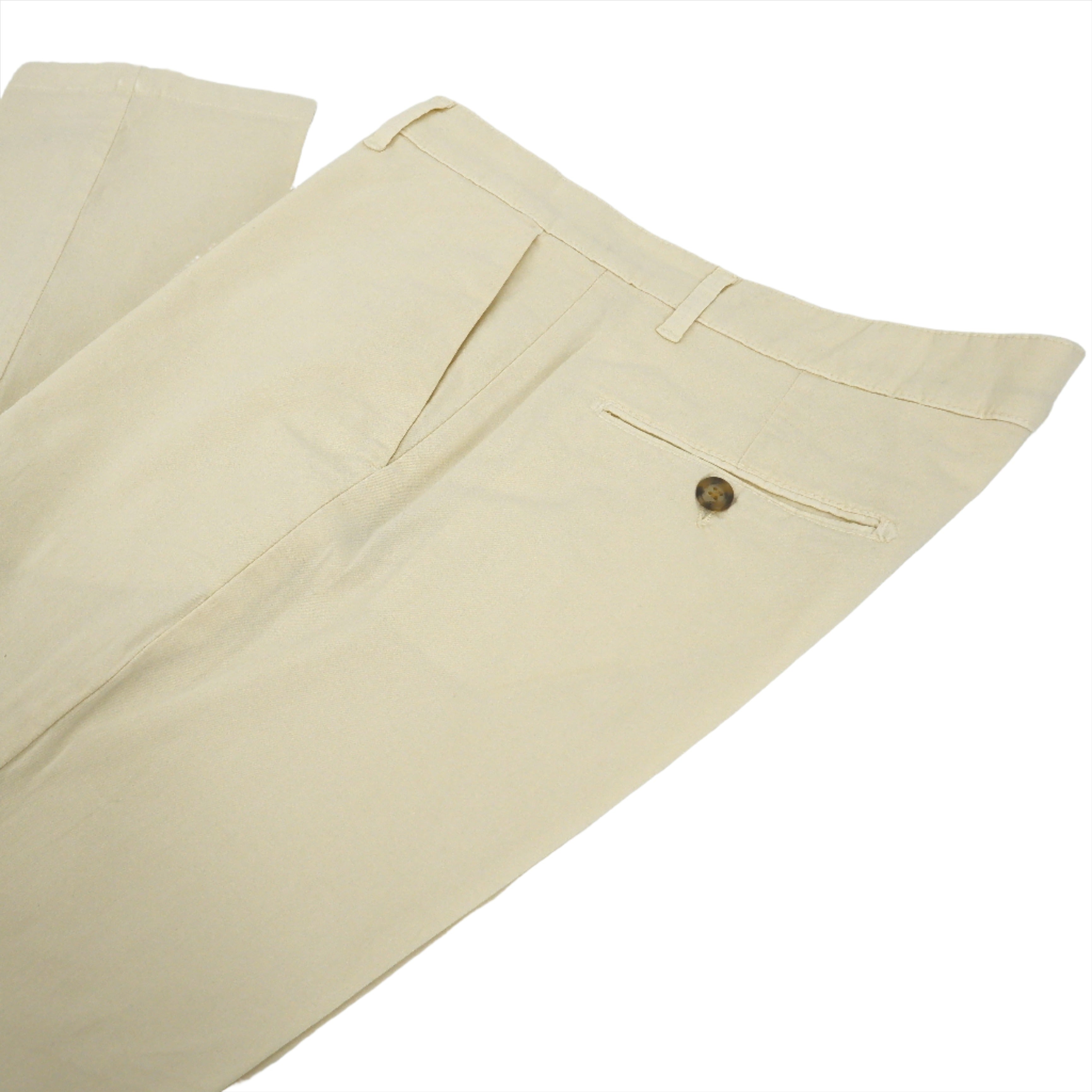 Pantalon de coton Liverpool blanc cassé