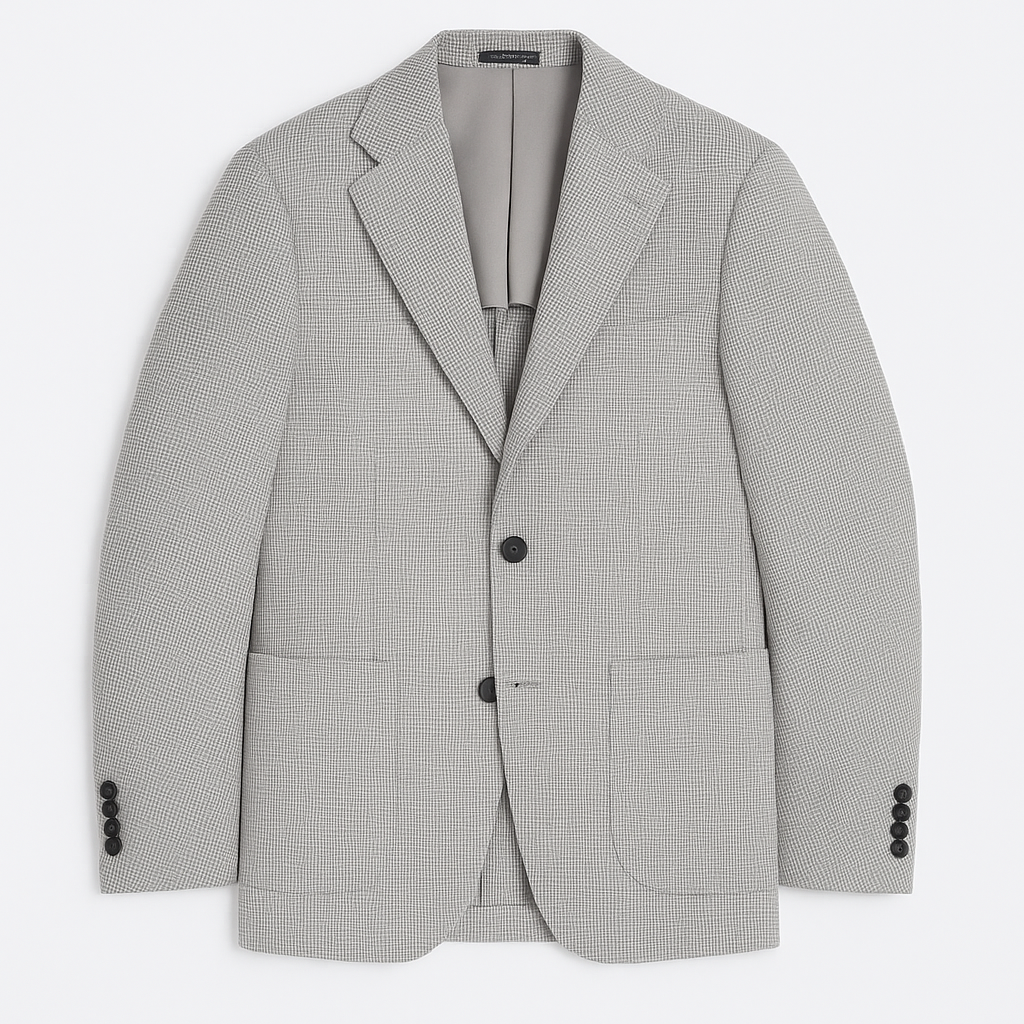 Veston Napoli Viaggio gris pâle extensible