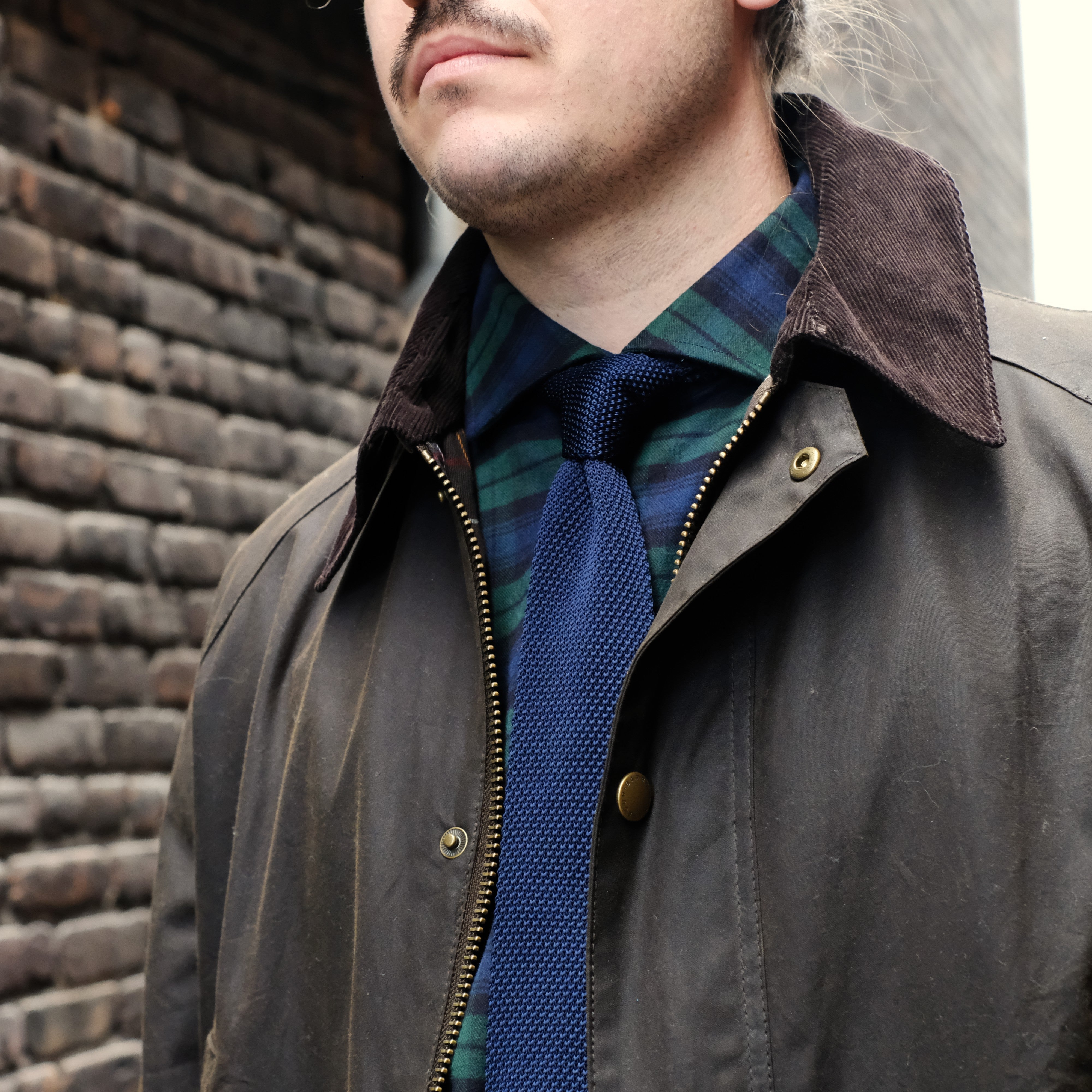 Cravate tricotée (Knit Tie) Marine