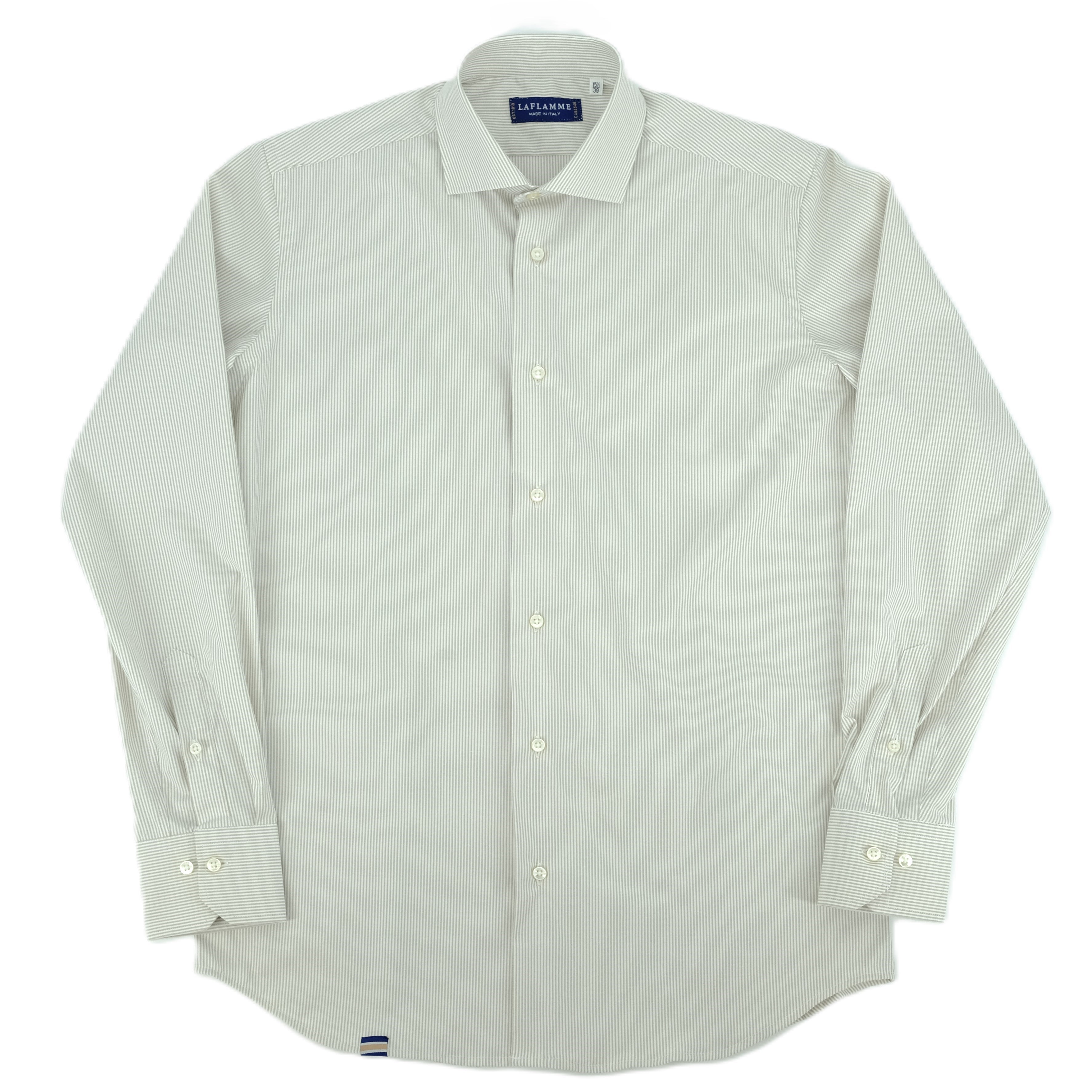 Chemise perennial lignée beige fine