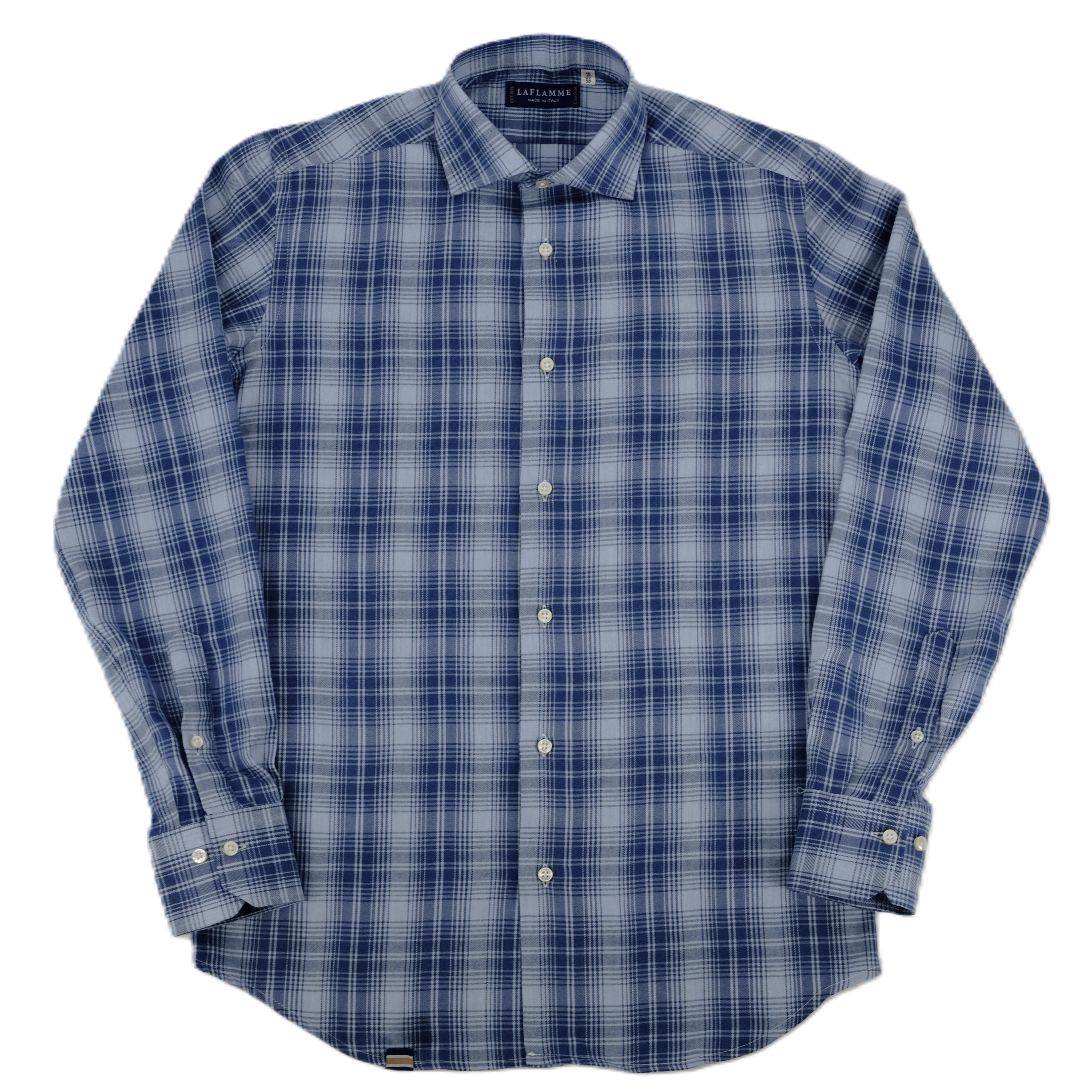 Chemise de flanelle bleue à carreaux