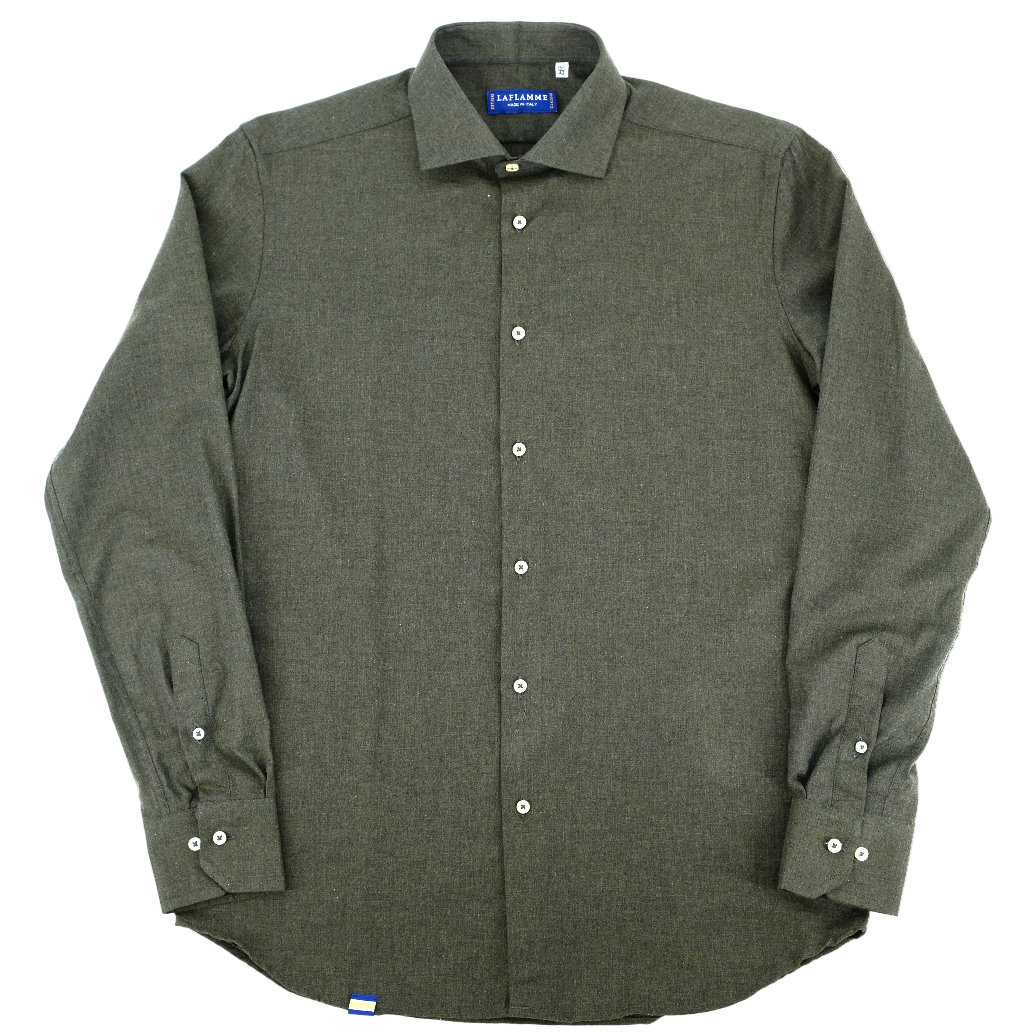 Chemise de flanelle verte forêt