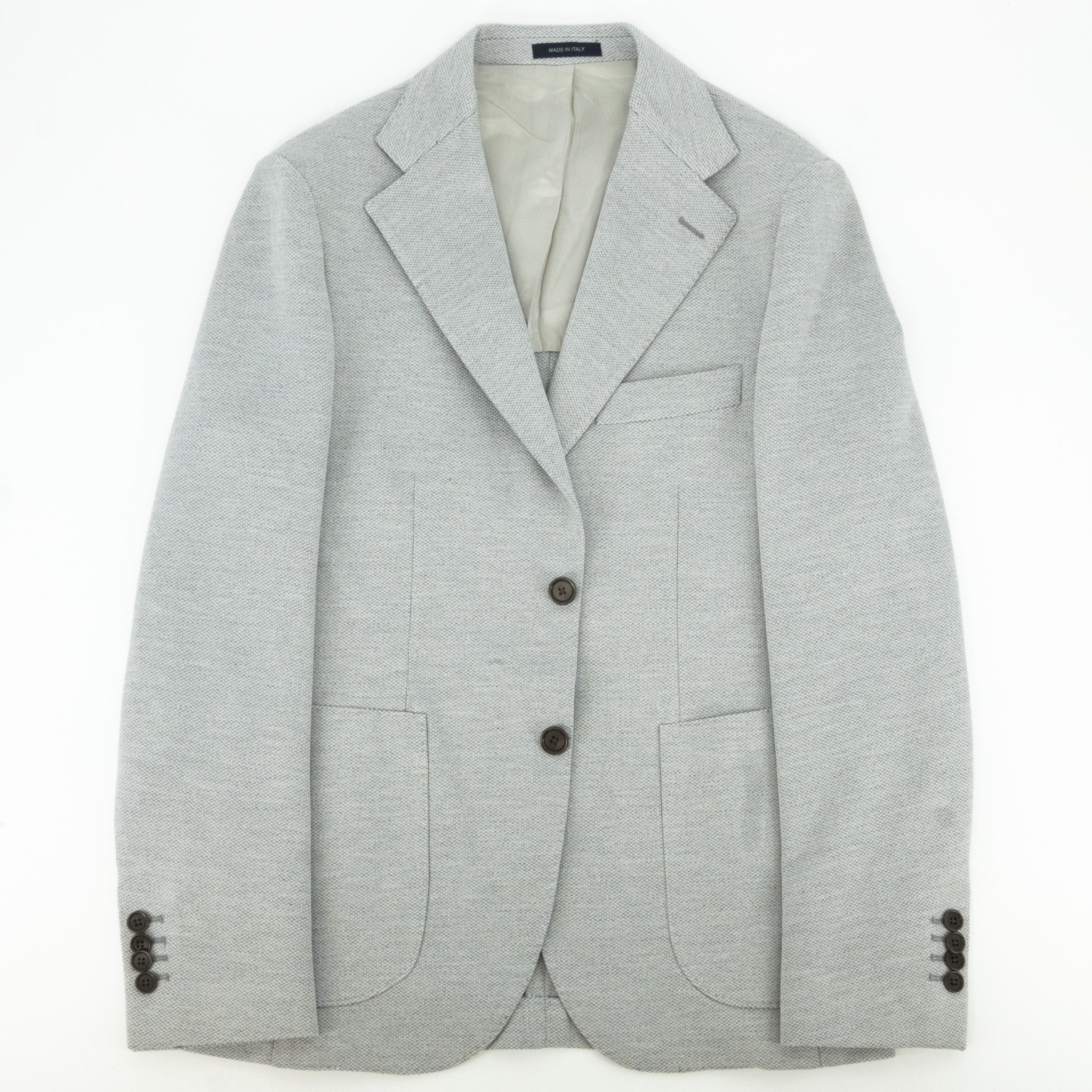 Veston Napoli Viaggio gris pâle extensible