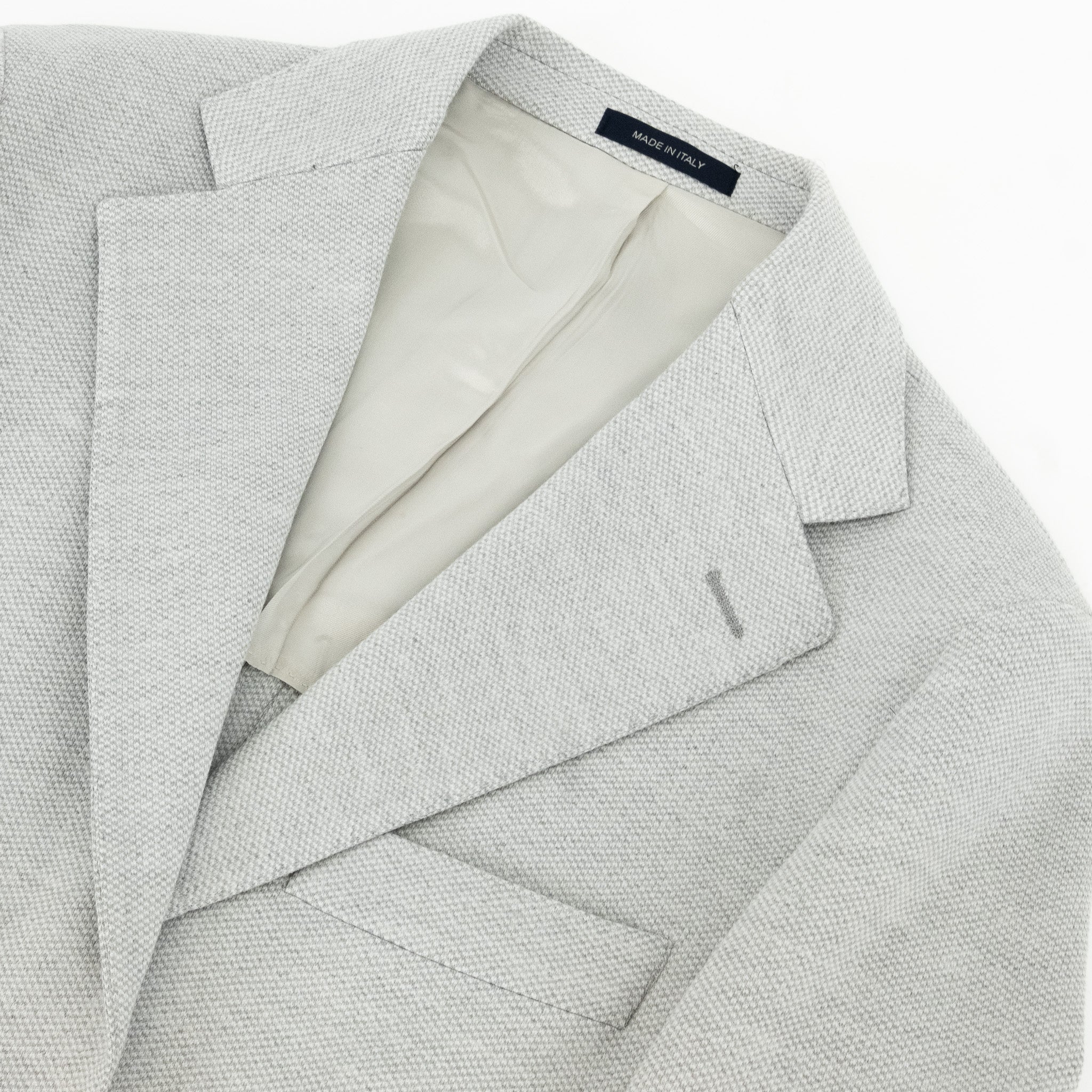 Veston Napoli Viaggio gris pâle extensible