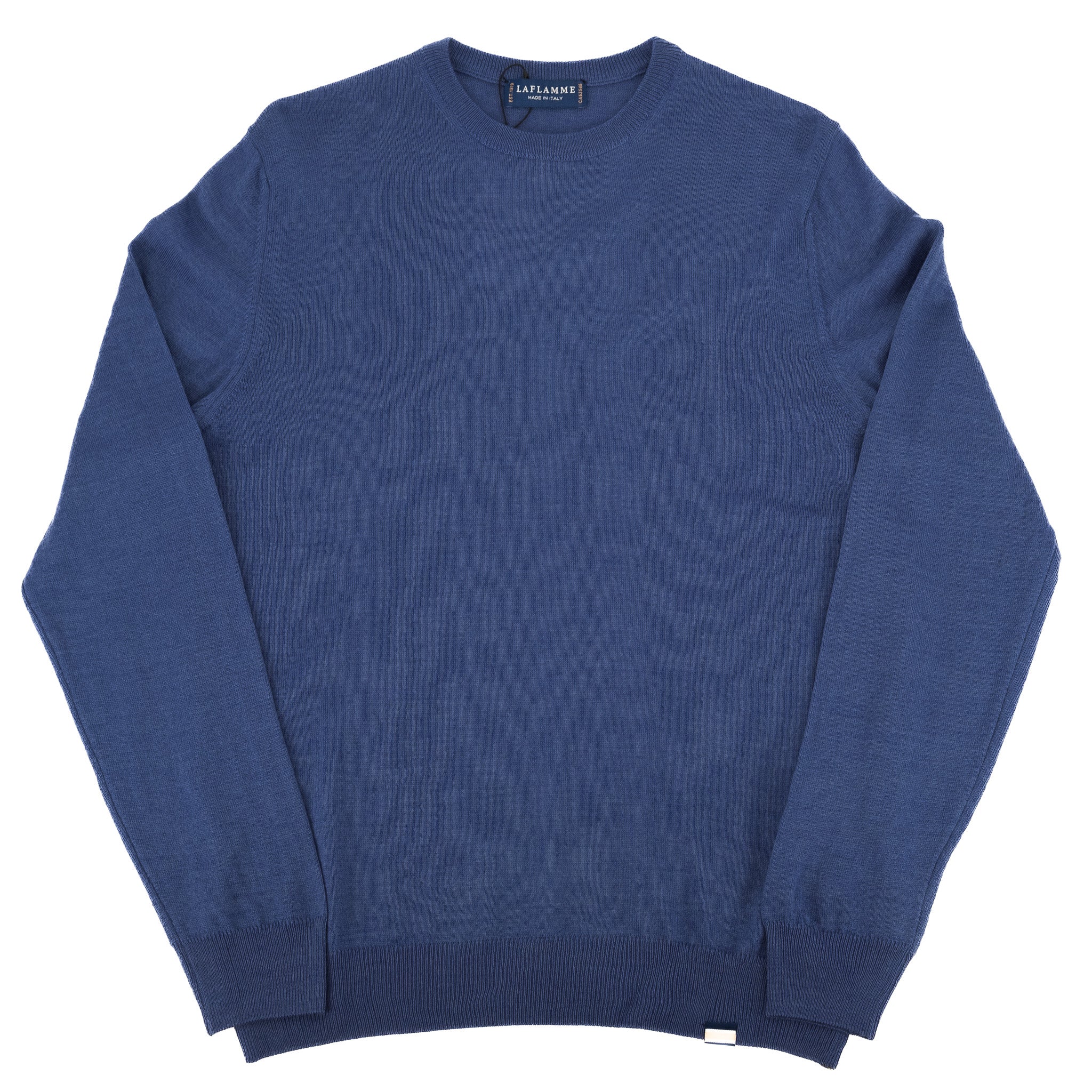 Pull Joseph en laine mérinos bleu