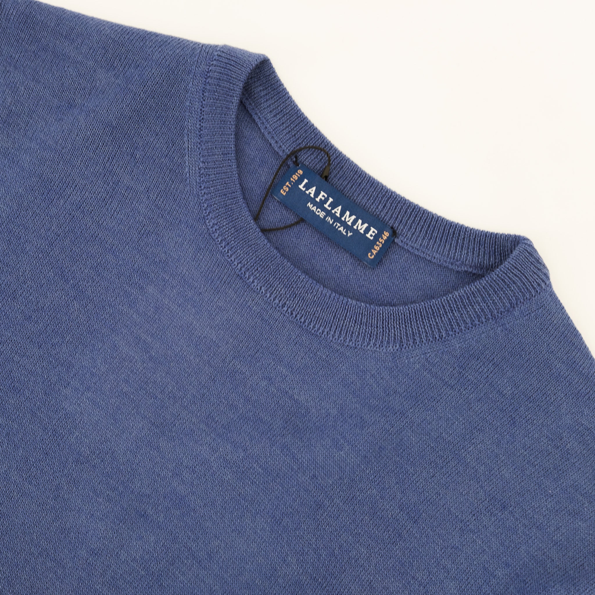 Pull Joseph en laine mérinos bleu